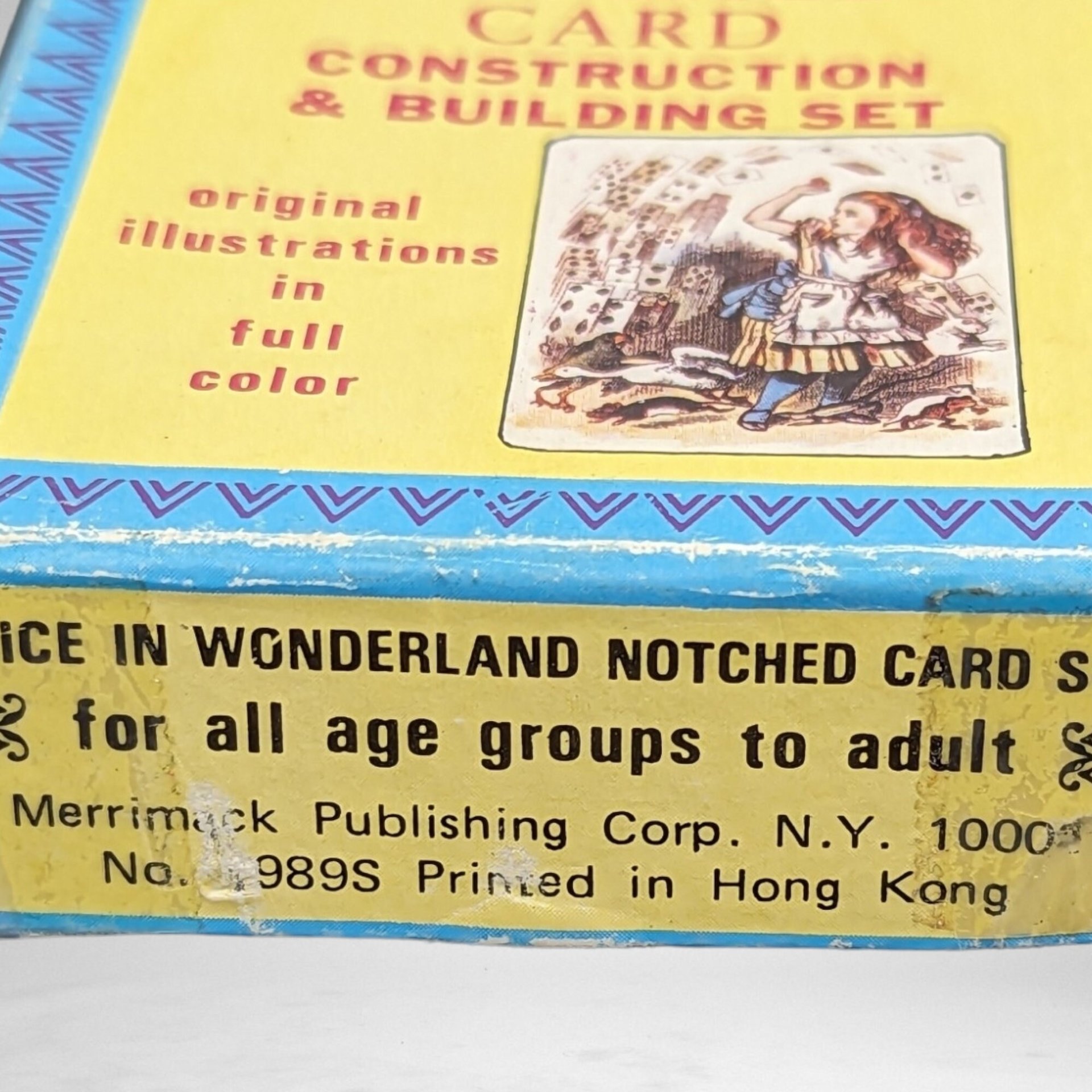1980s Alice in Wonderland Notched Card Construction Set: Creative Wonderland Adventures