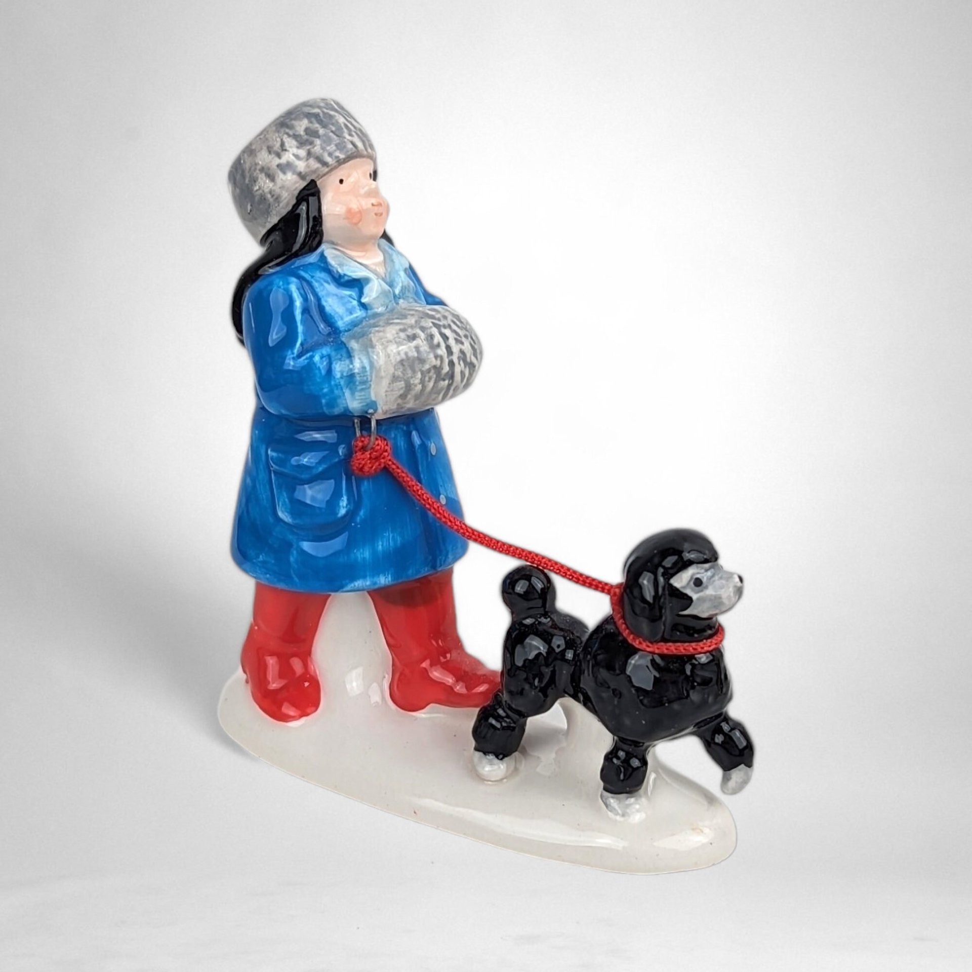 Vintage 1994 Dept. 56 Pets on Parade Ceramic Figurine Set - Charming Collectible Decor