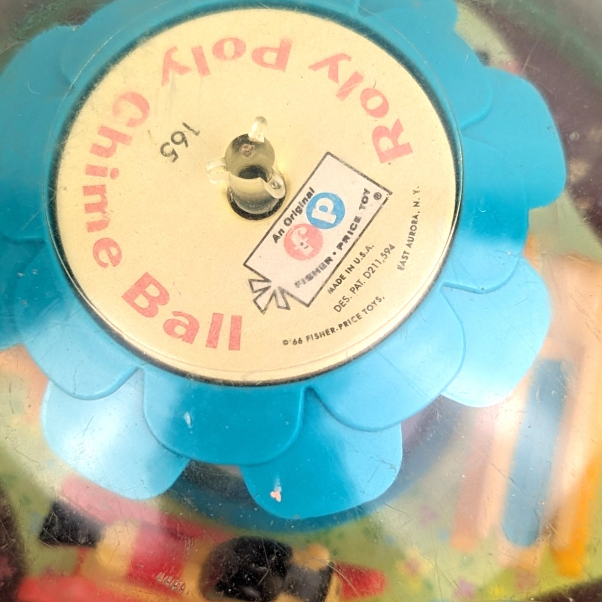 1966 Fisher-Price Roly Poly Chime Ball Baby Toy: Vintage Playtime Classic