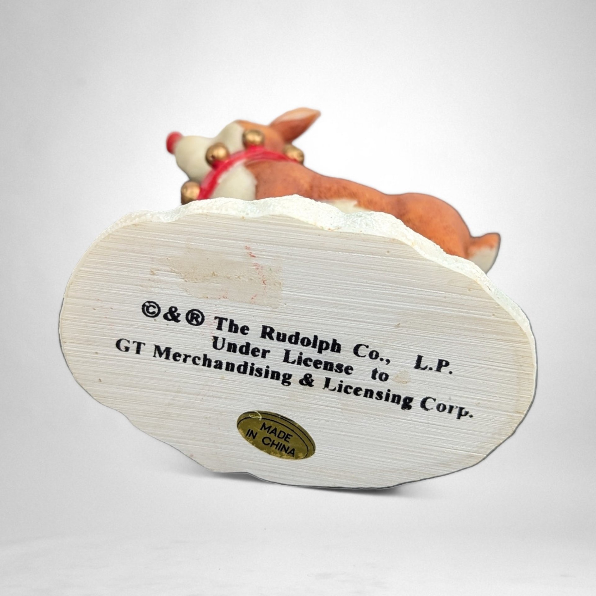 Vintage Rudolph the Red-Nosed Reindeer Figurine: Classic Holiday Charm