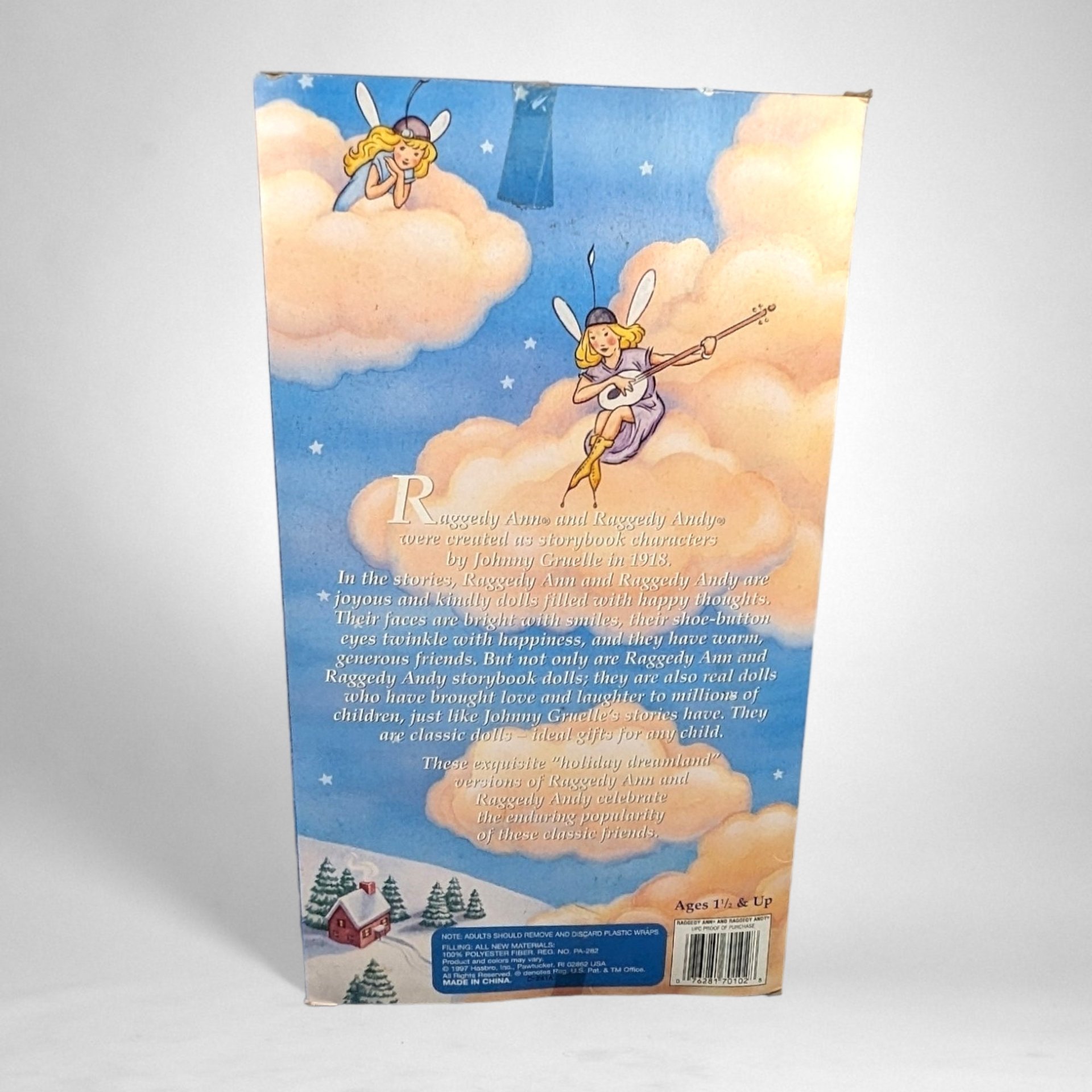 1997 Vintage Hasbro Raggedy Ann and Andy Special Edition Holiday Set - Classic Collectibles