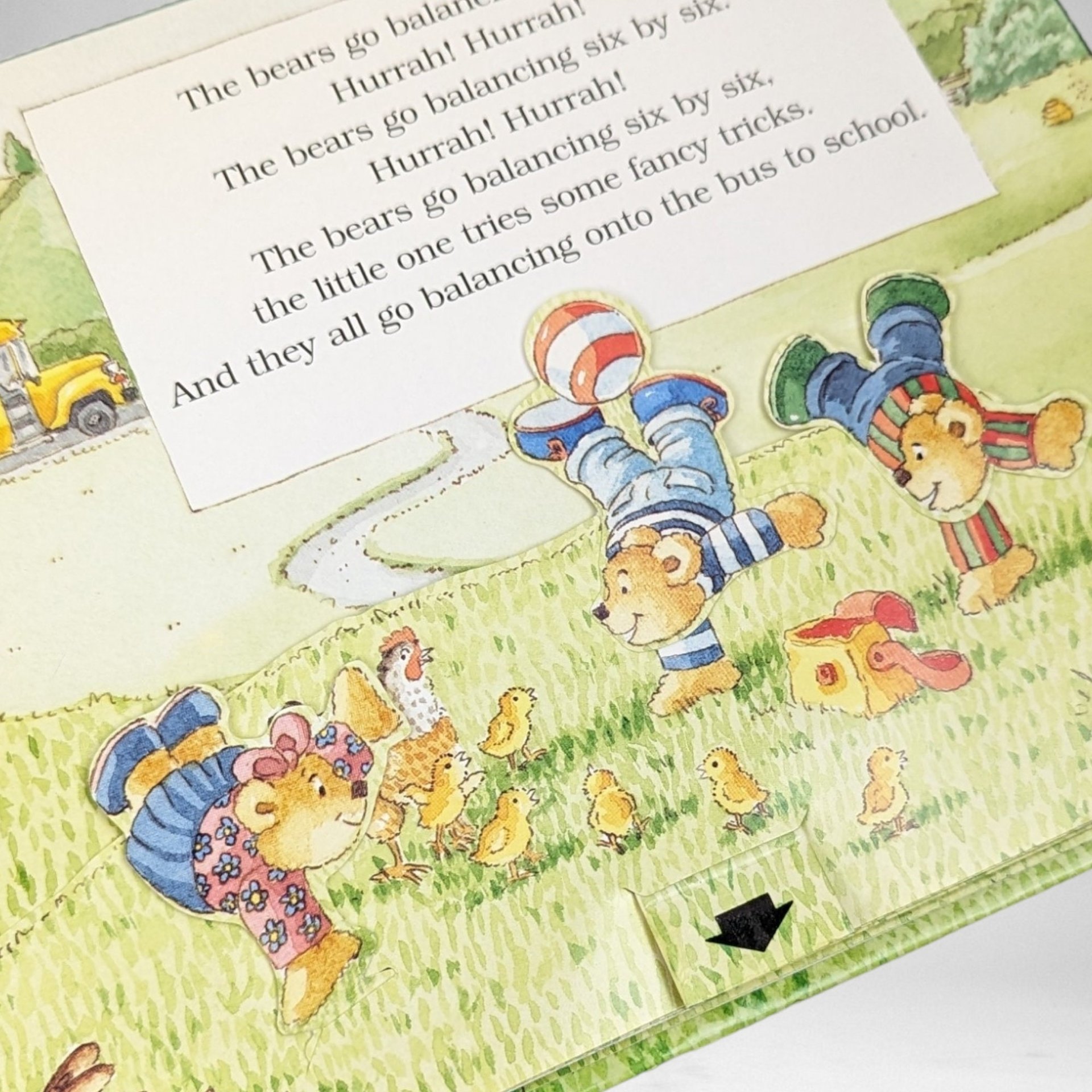 Vintage 1996 Ten Bears Go Marching Pop Up Book