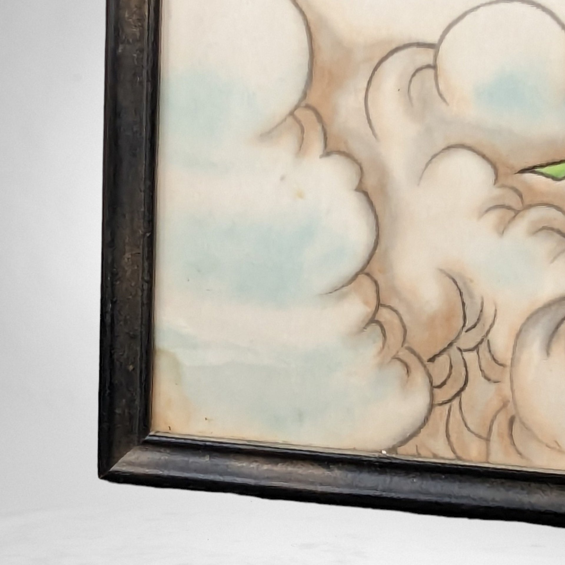 Sacred Beauty: Vintage Framed Chinese Our Lady of China and Madonna on Silk