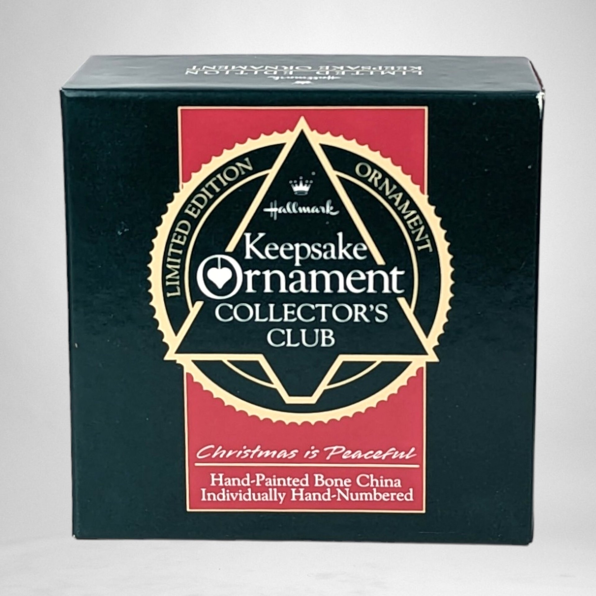Vintage 1989 Hallmark 'Christmas is Peaceful' Ornament