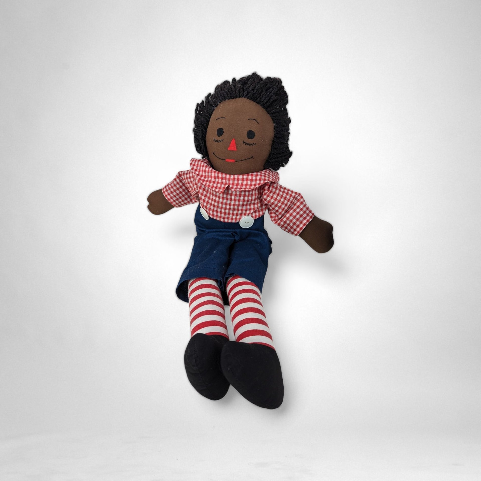 Vintage 20" Raggedy Ann and Andy Cloth Doll Pair