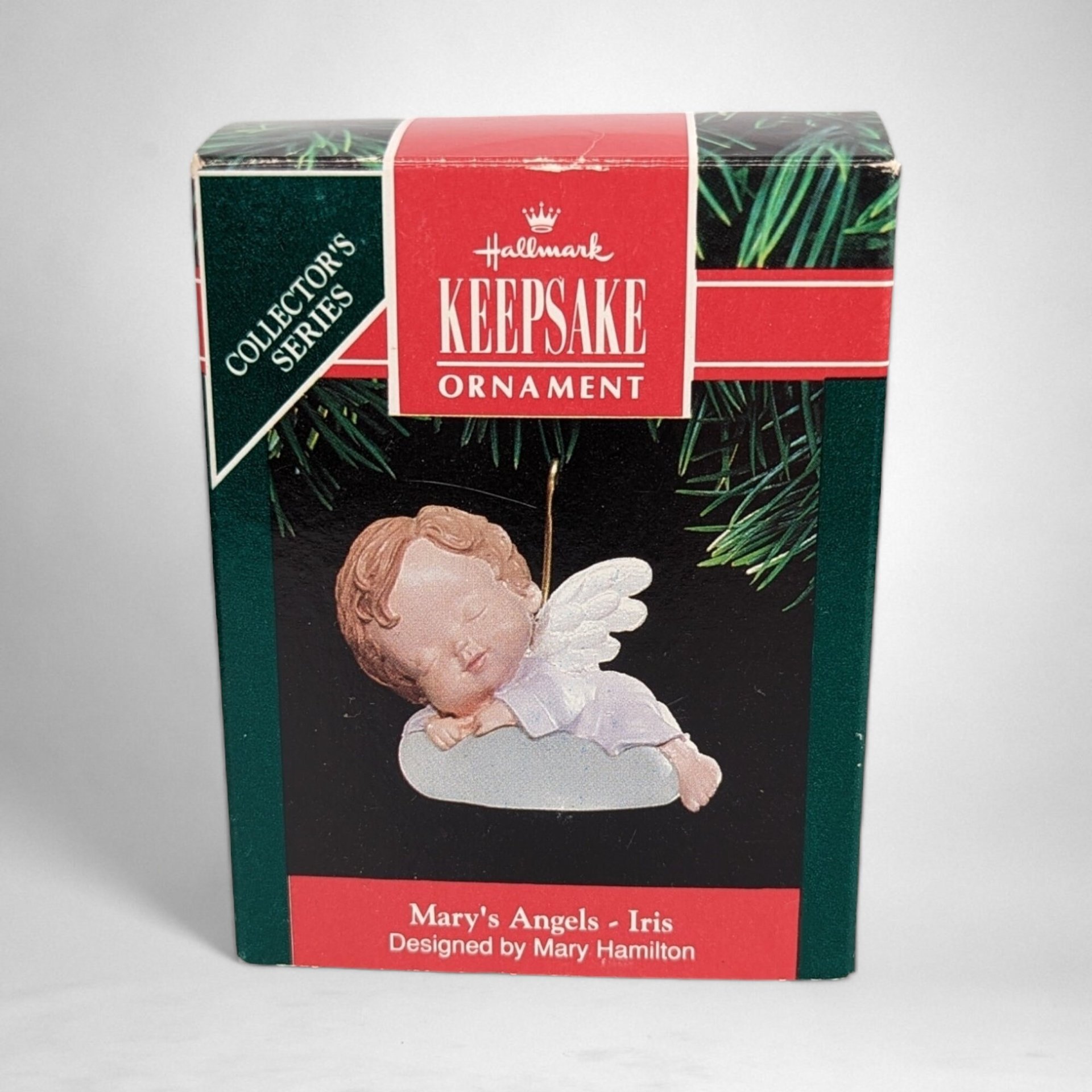 1991 Hallmark Mary's Angels Iris Ornament - Vintage Collectible Holiday Decor