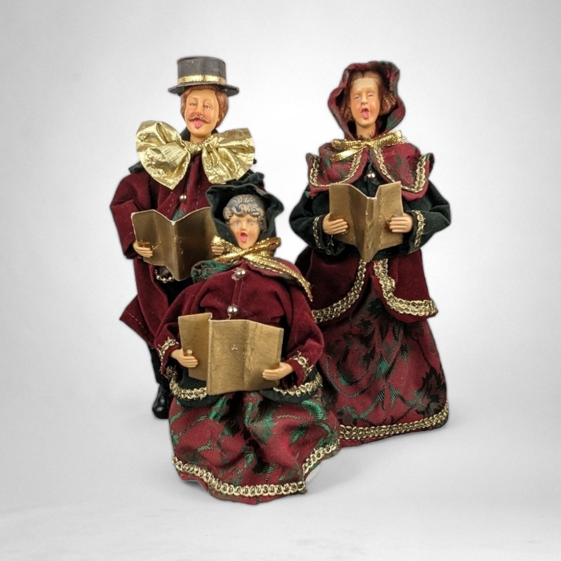 RESERVED*** Do not buy  - Charming Set of 3 Vintage Christmas Carolers: Timeless Holiday Decor