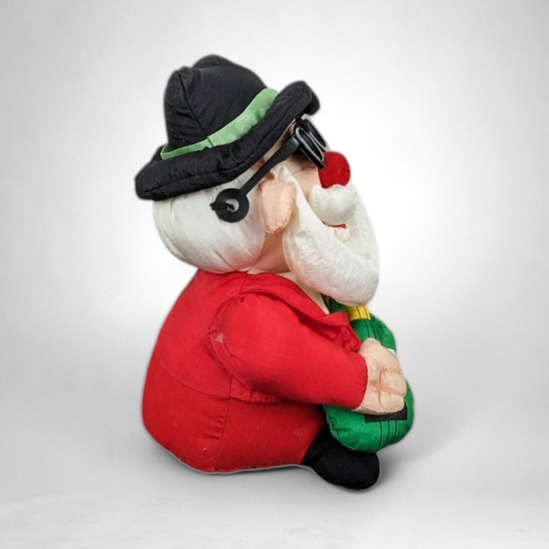 Vintage Chistmas Shakey Blues Santa Animated Plush