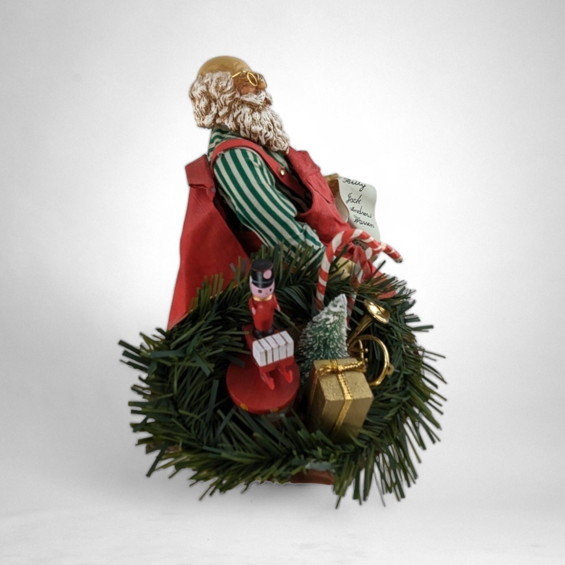 Vintage Clothique Possible Dreams Santa Claus with List - Classic Holiday Figure