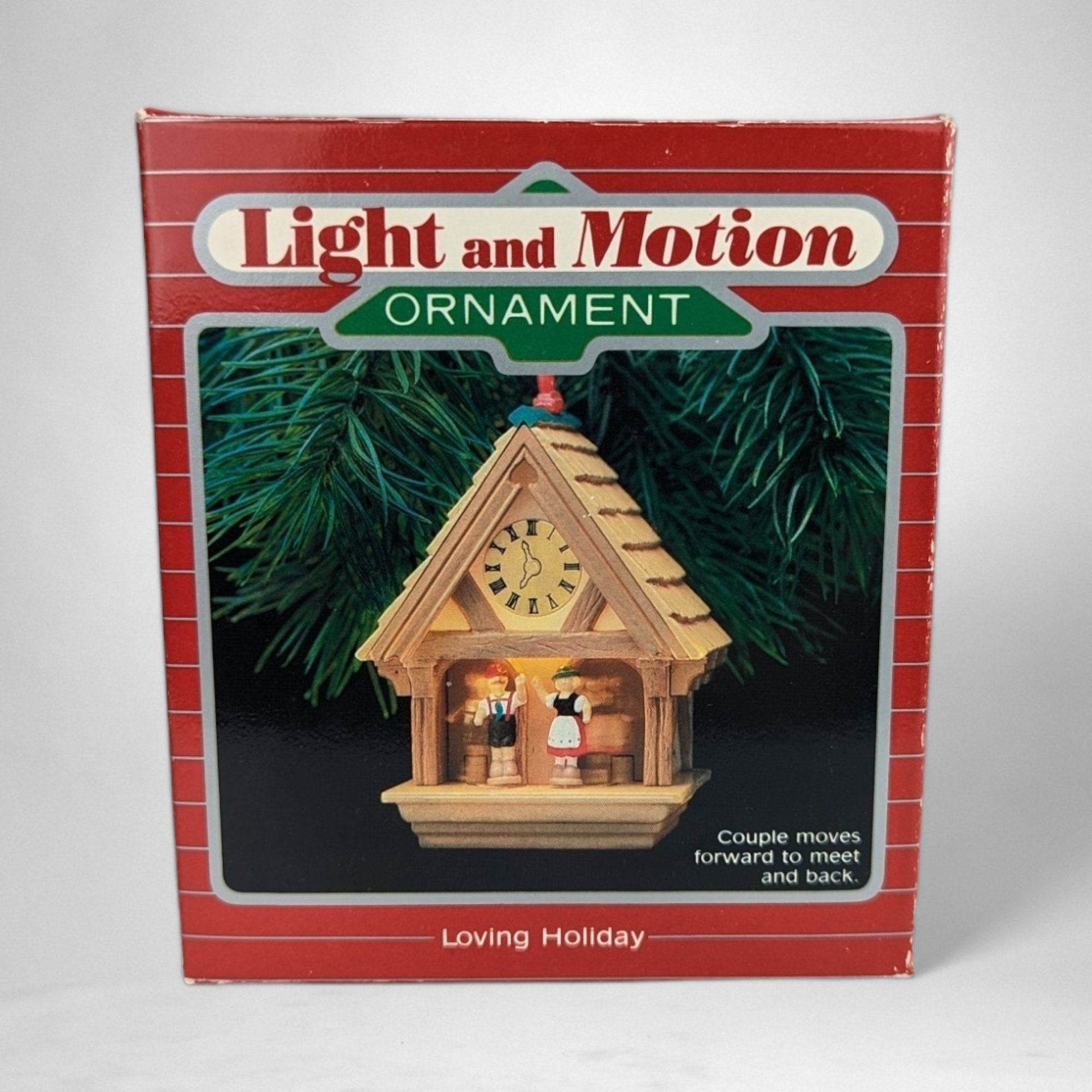 Vintage 1987 Hallmark Loving Holiday Light and Motion Ornament