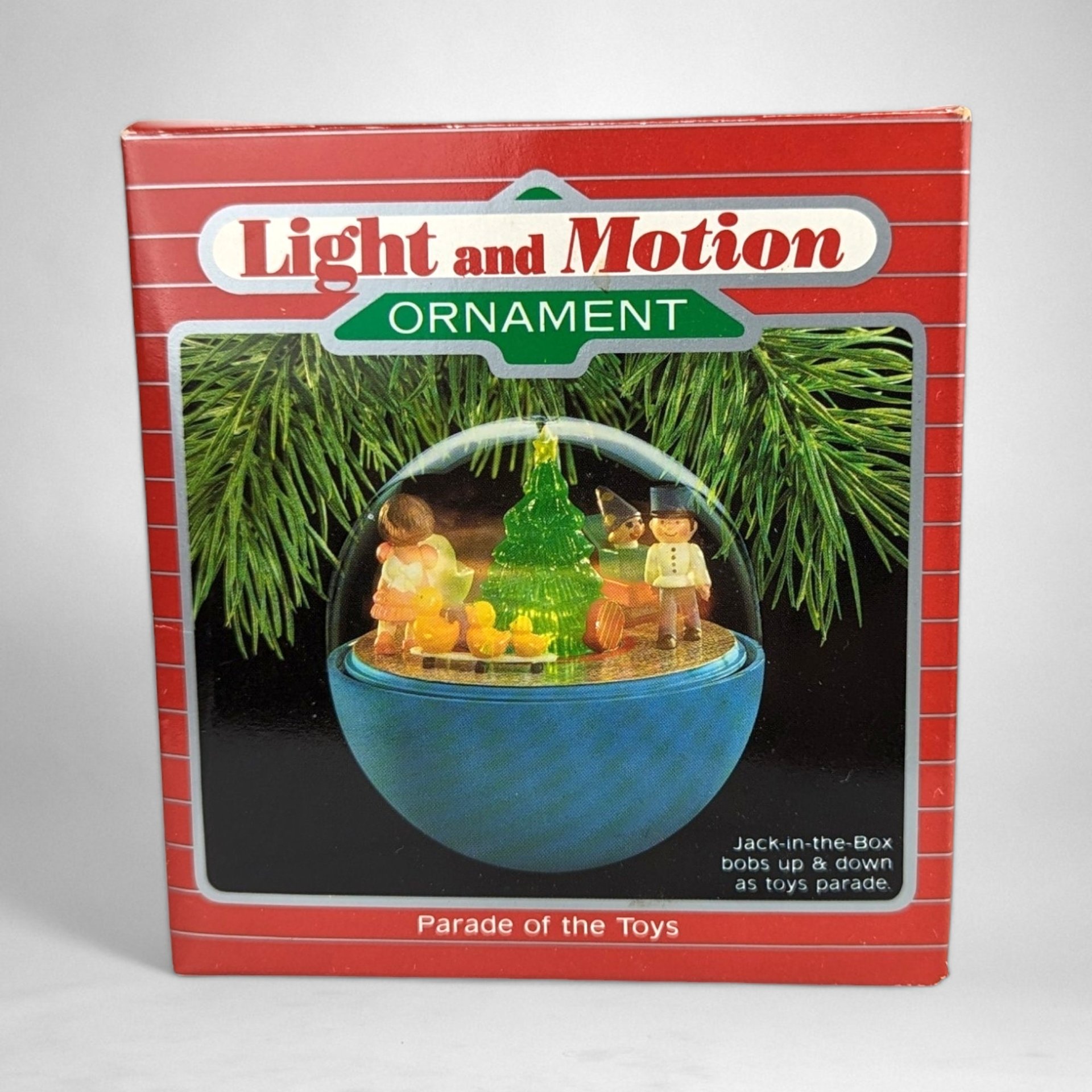 Vintage 1988 Hallmark Parade of Toys Light and Motion Ornament - Nostalgic Holiday Collectible