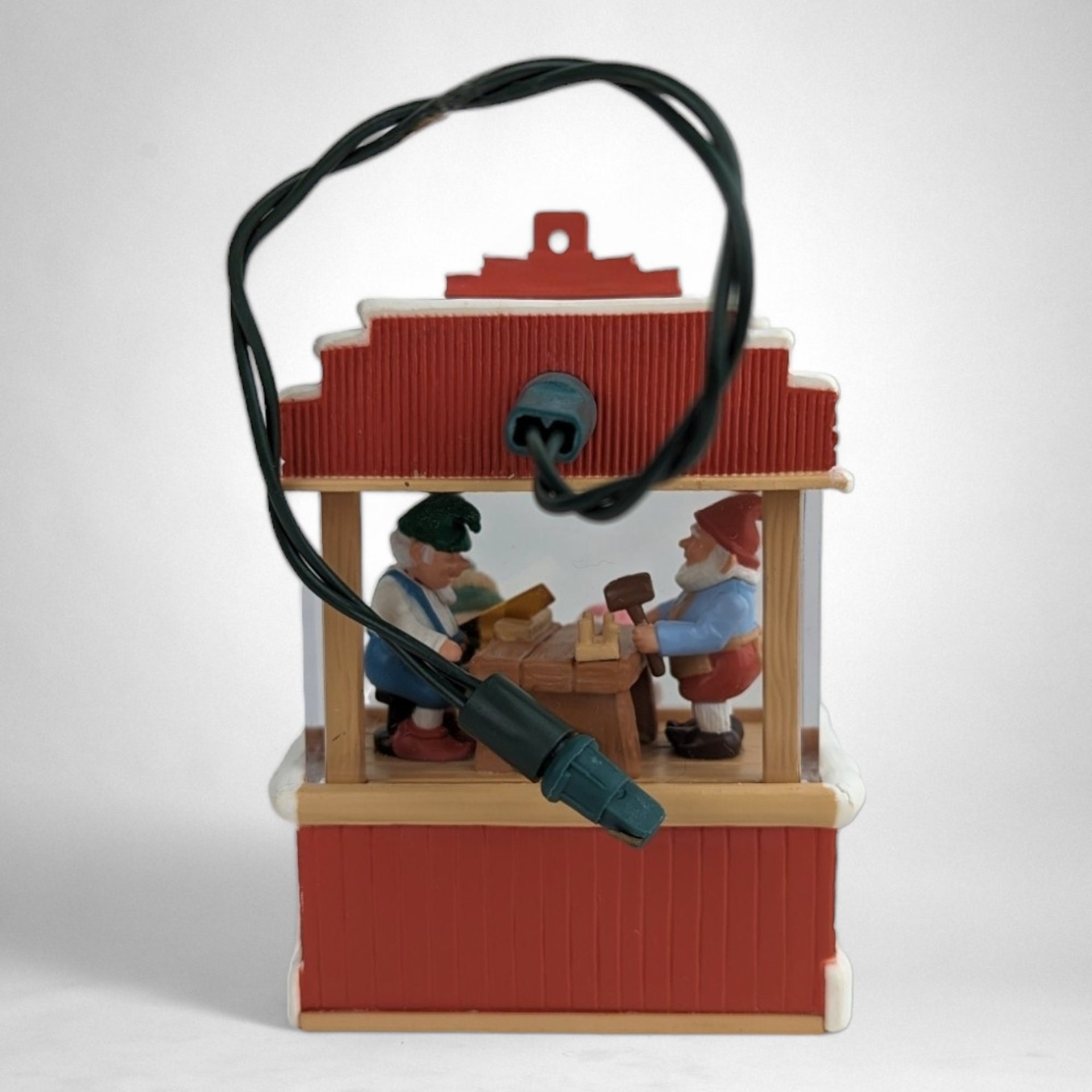 1987 Hallmark Kringle's Toy Shop Light and Motion Ornament - Holiday Whimsy