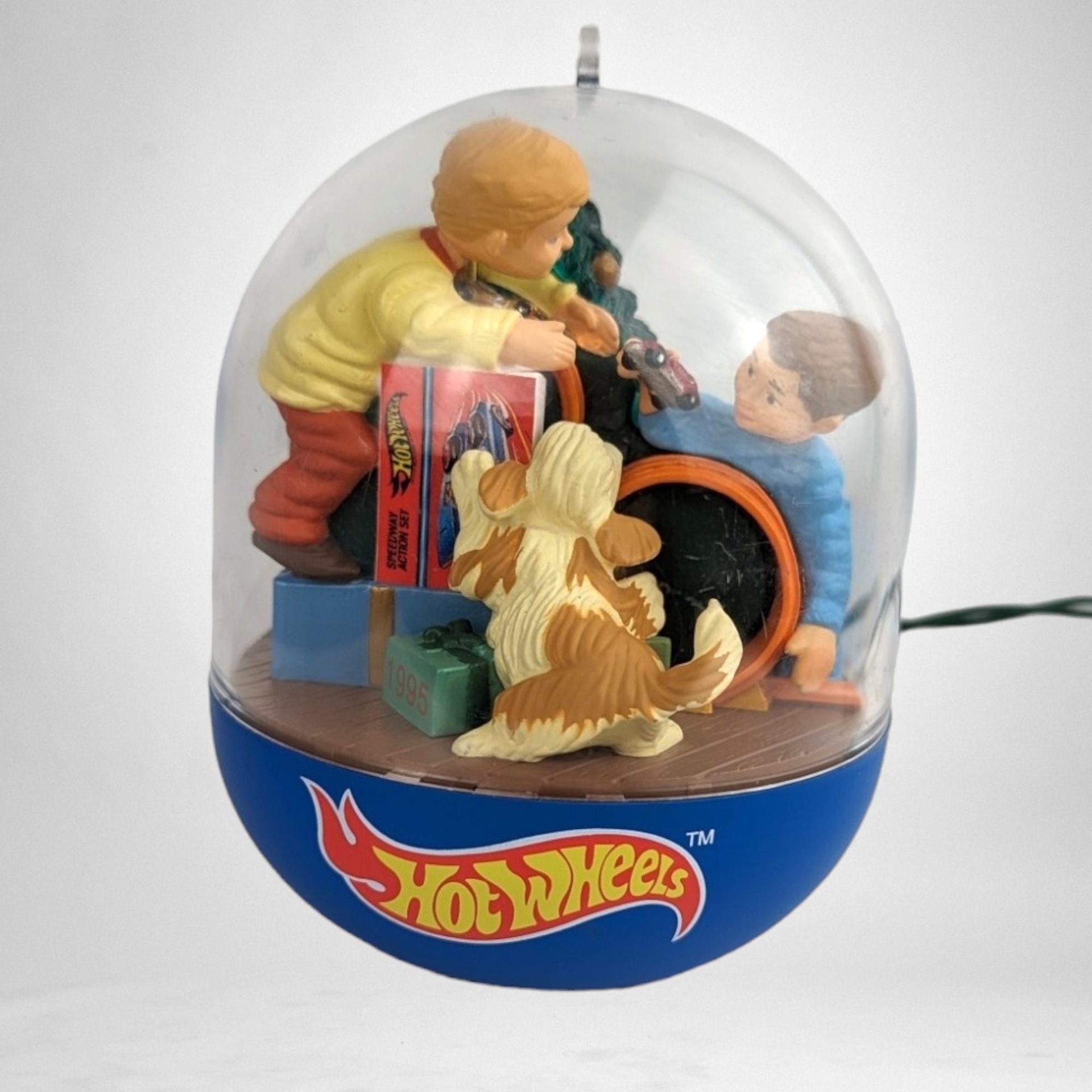 1995 My First Hot Wheels Light and Motion Ornament - Rev Up the Holiday Fun