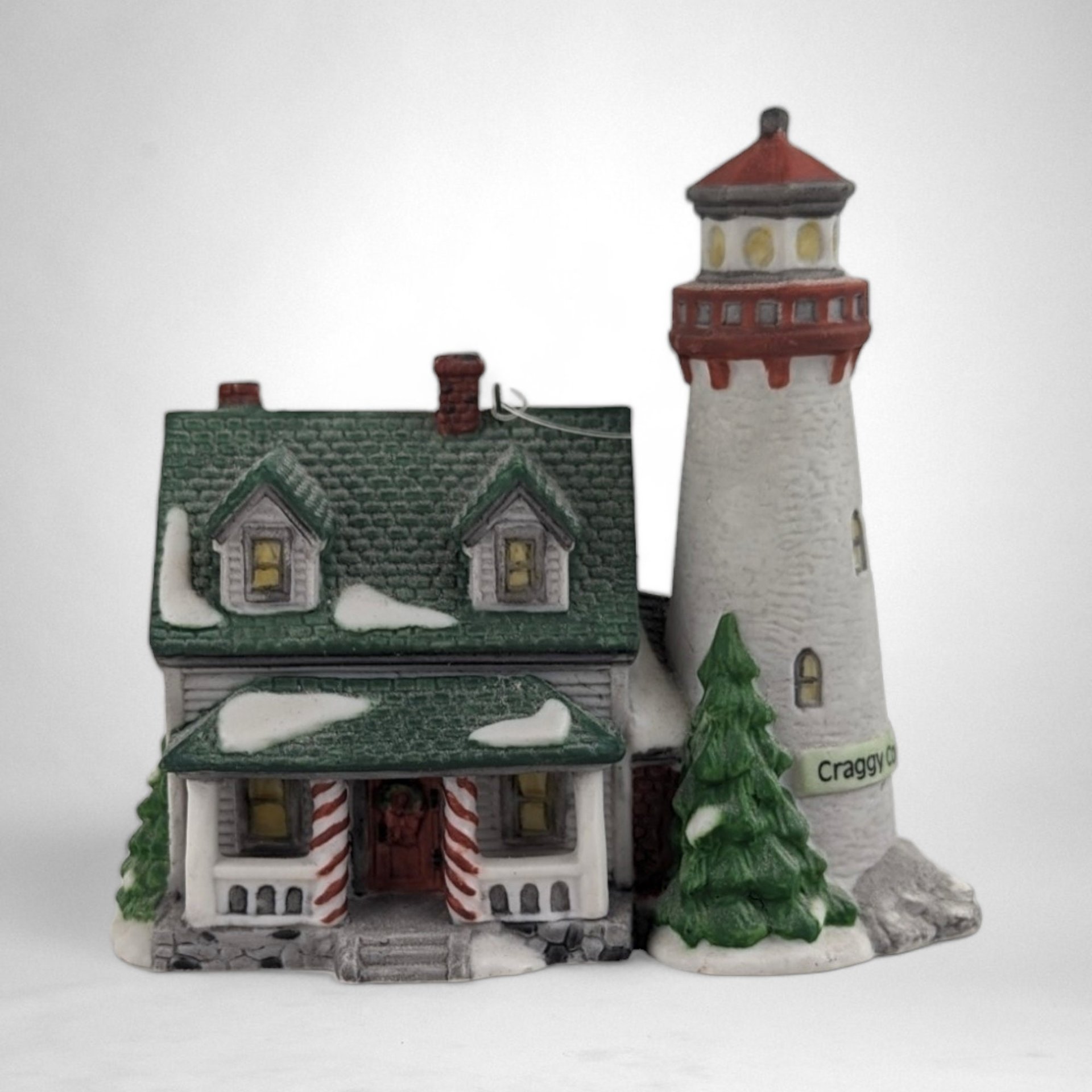 Vintage Dept. 56 Craggy Cove Lighthouse Ornament – Coastal Christmas Nostalgia