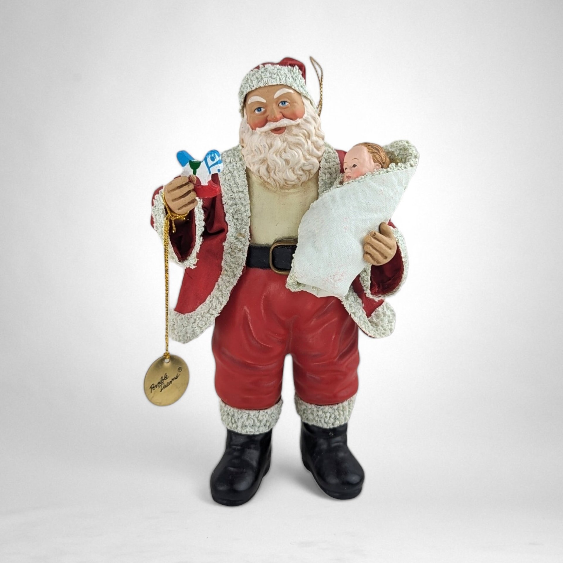1994 Clothique Possible Dreams Santa Baby's First Christmas Figure – Cherished Holiday Keepsake