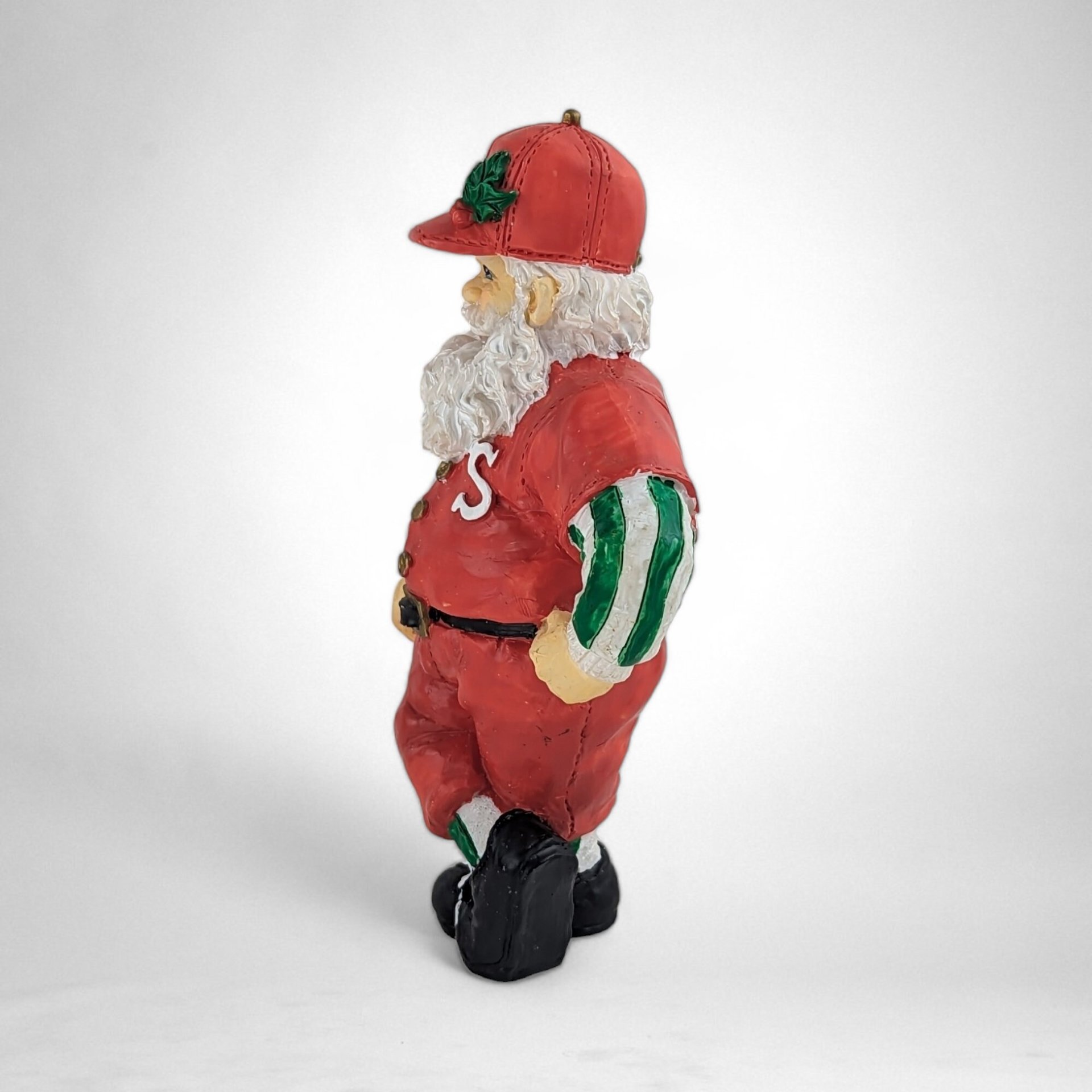1997 Possible Dreams Baseball Santa Figurine - Bringing Home the Christmas Game