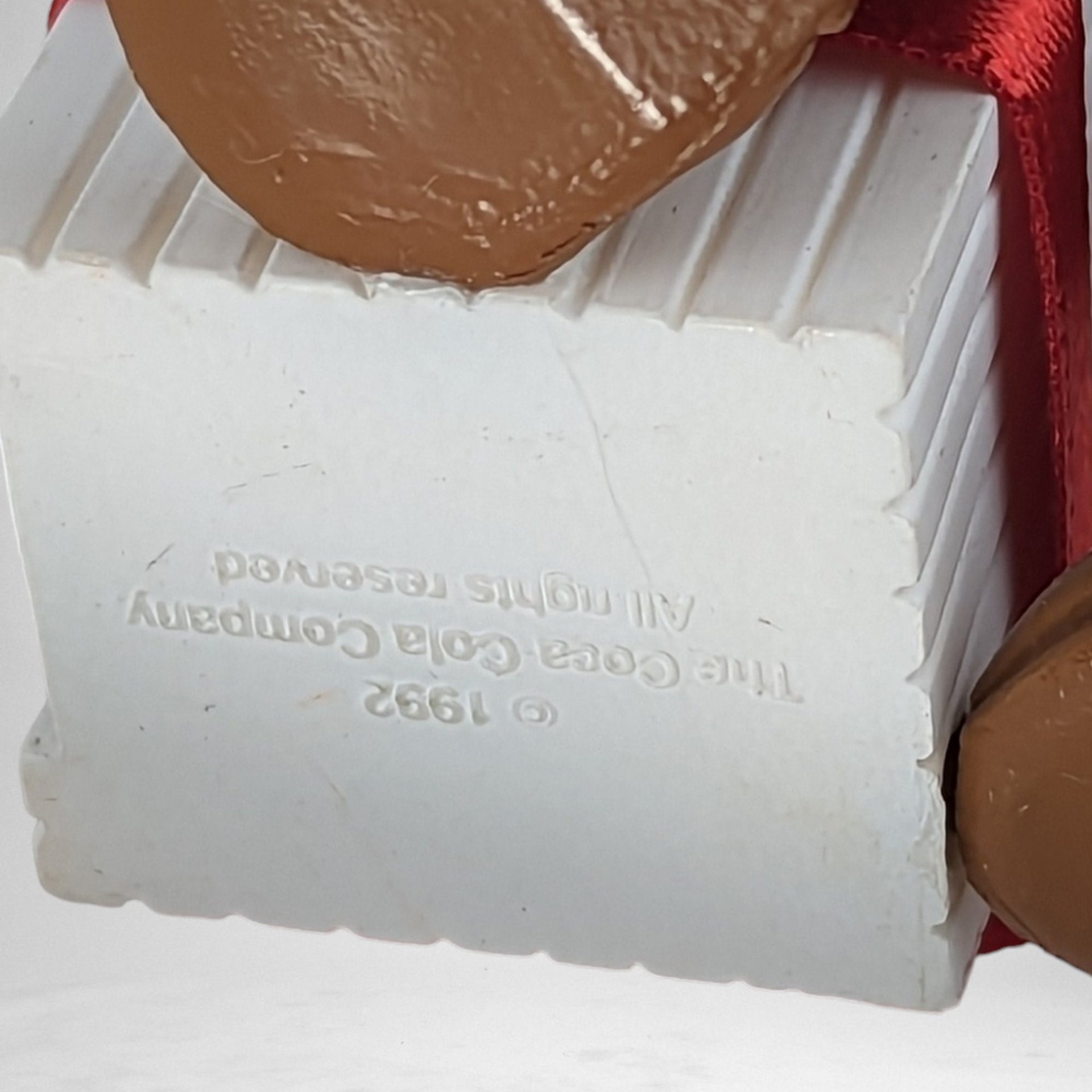 1992 Hallmark Coca-Cola Santa Playful Pal Ornament - Vintage Christmas Collectible