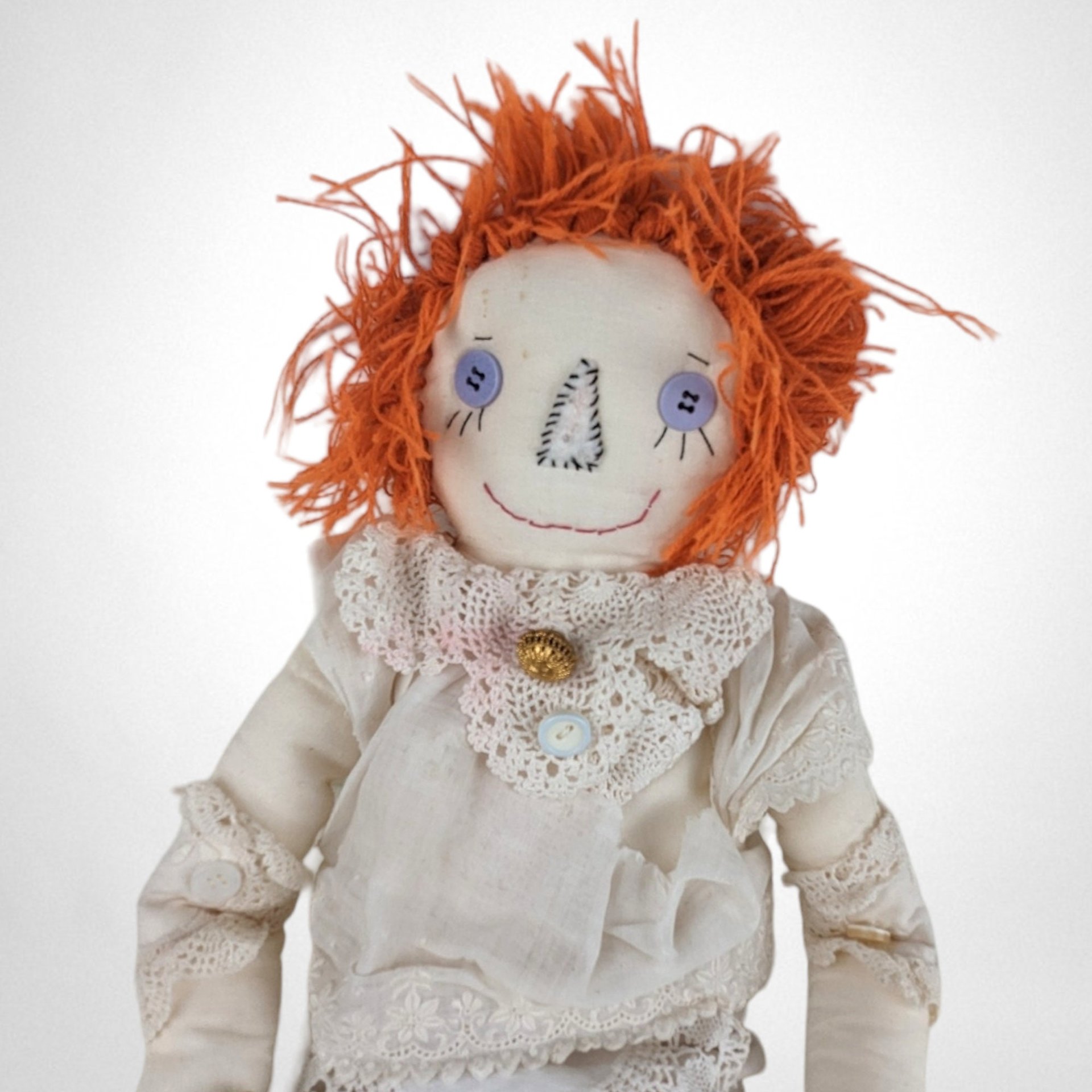 Handmade 17" Lacy Raggedy Ann Doll