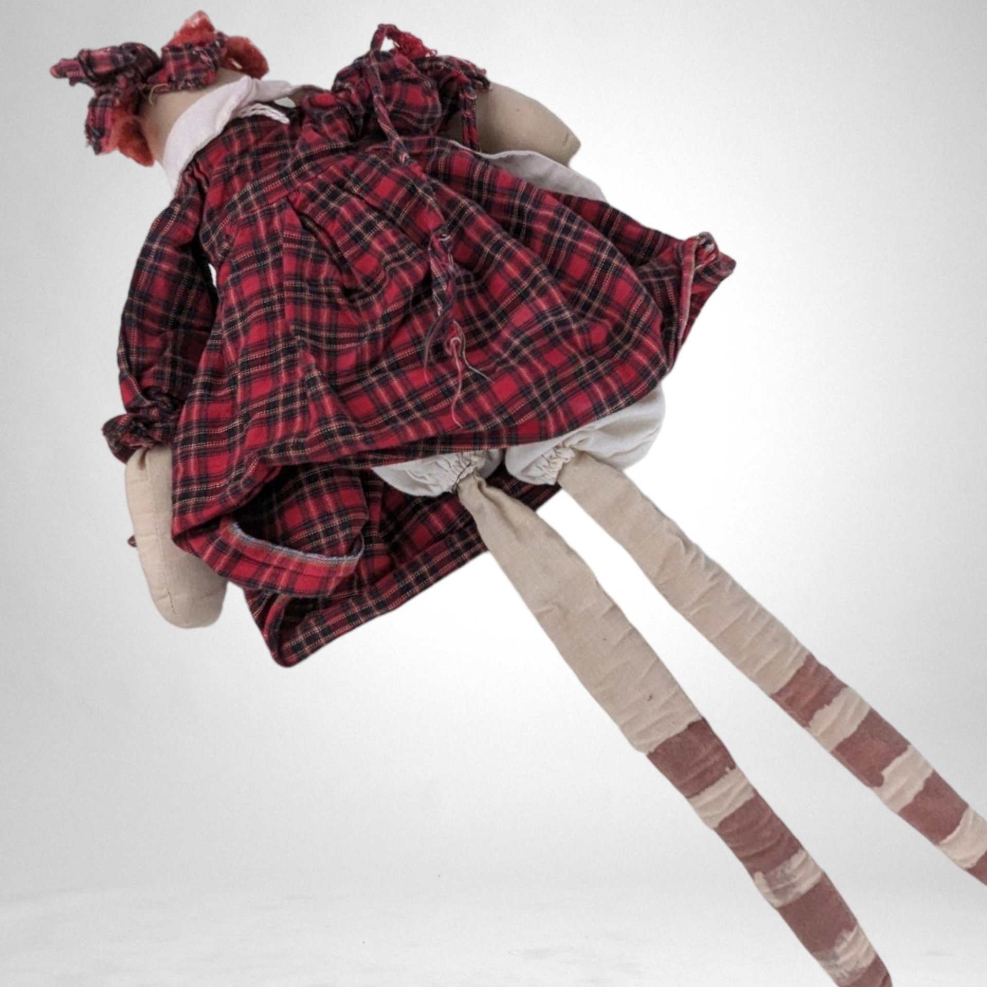 Handmade Vintage 18" Rag Doll - Timeless Collectible Toy