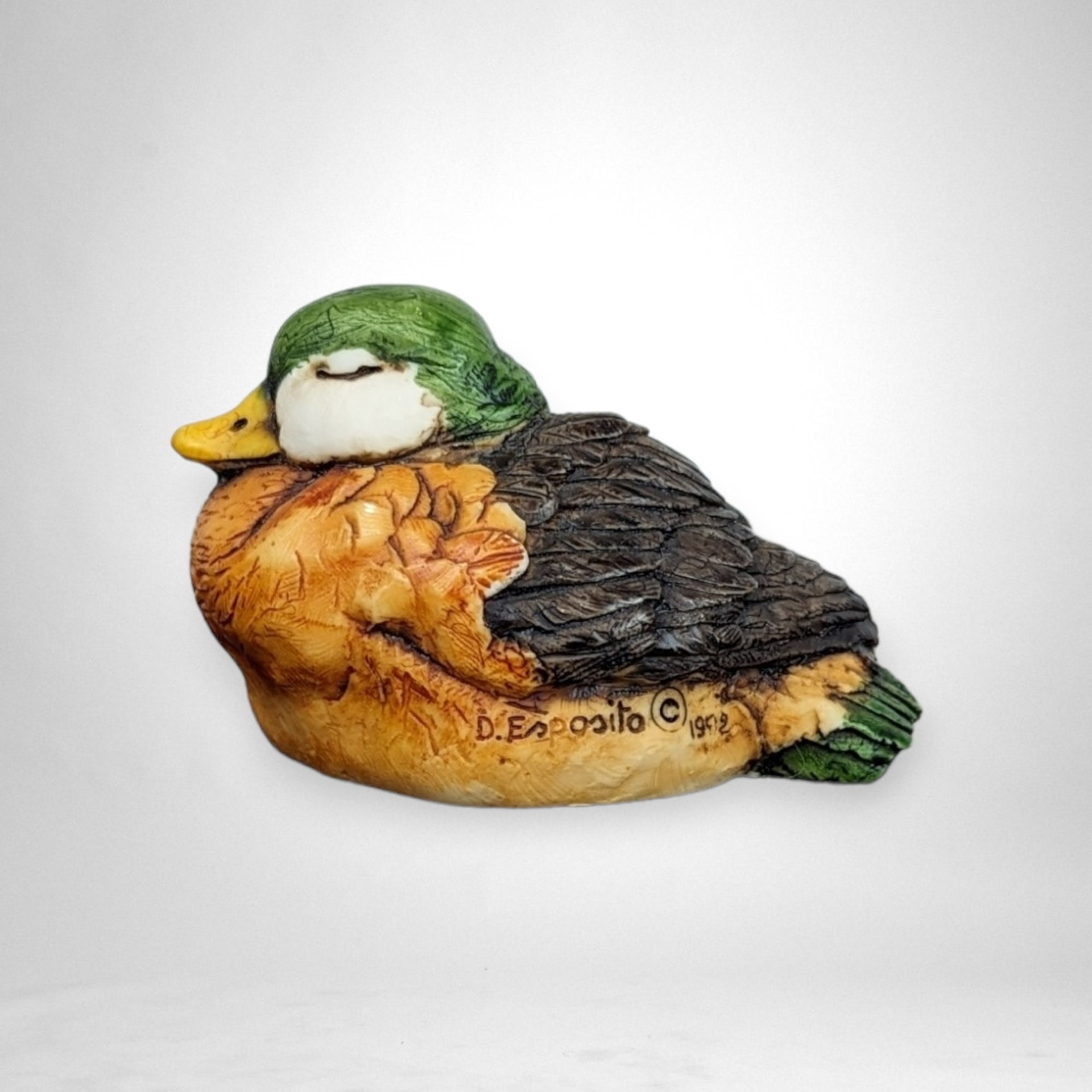 Vintage Duck Figurine - Exquisite Italian Craftsmanship