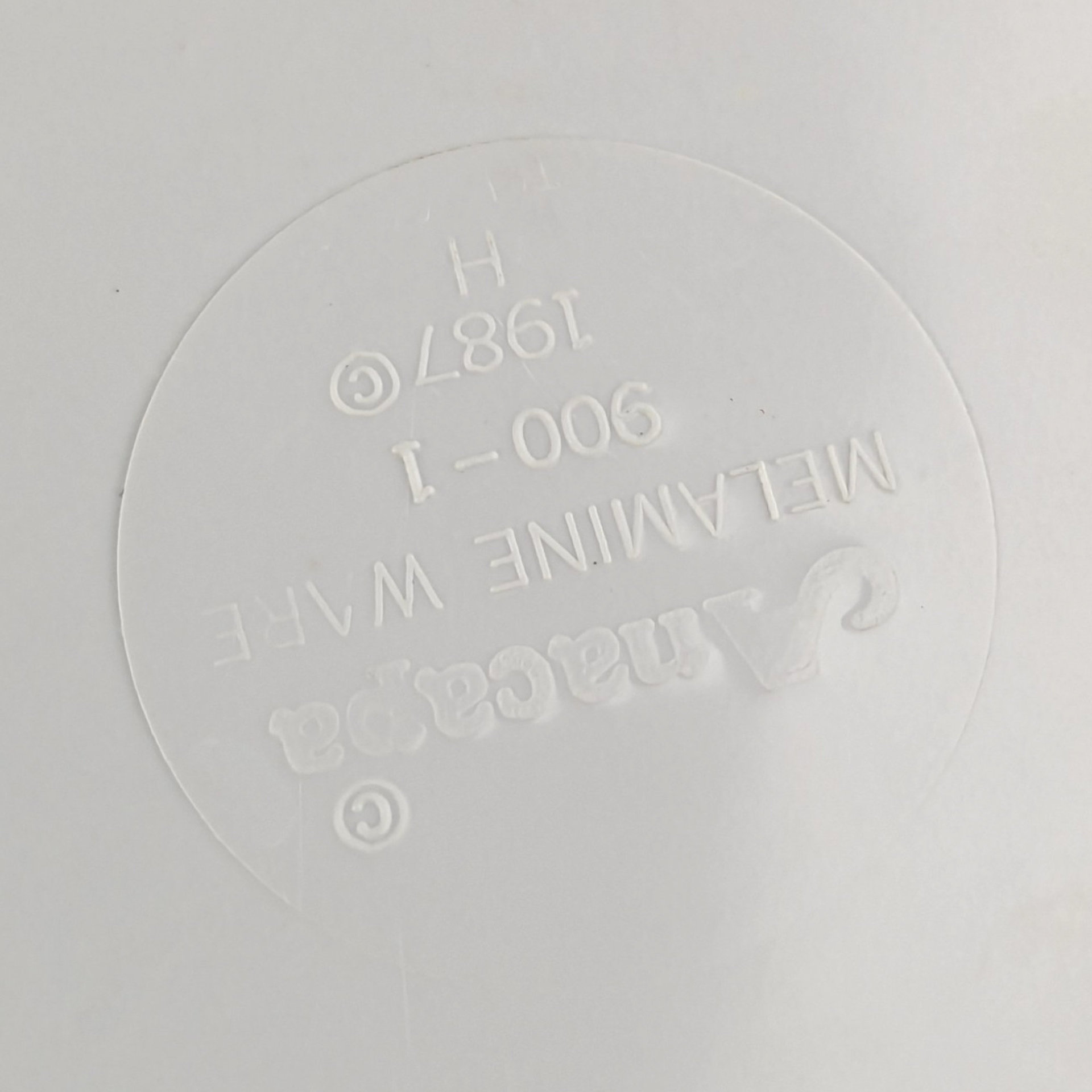 1987 Apacapa Melamine Hey Little Bug Divided Child's Plate