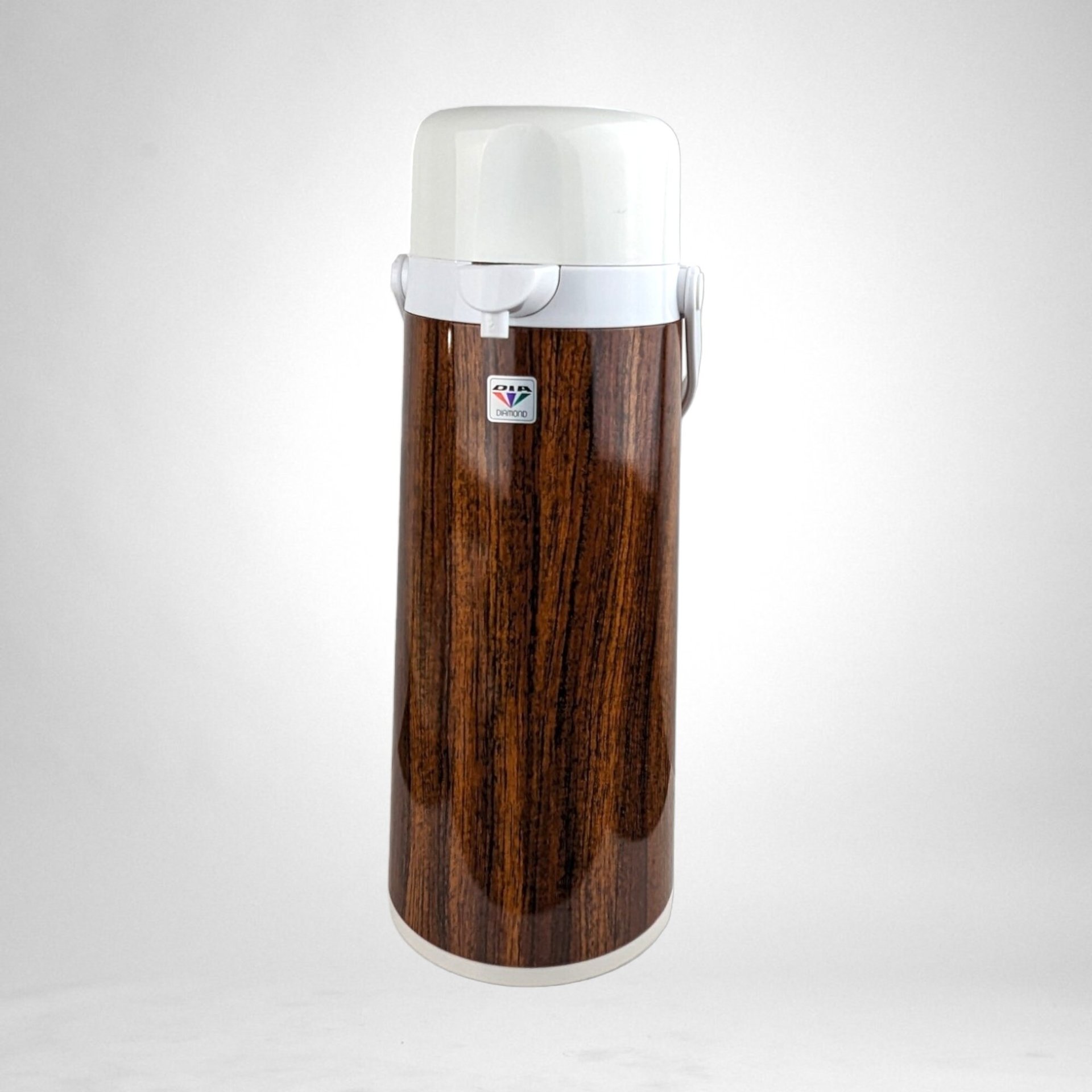 Vintage Diamond Wood Grain Look 1.9 Litre Airpot