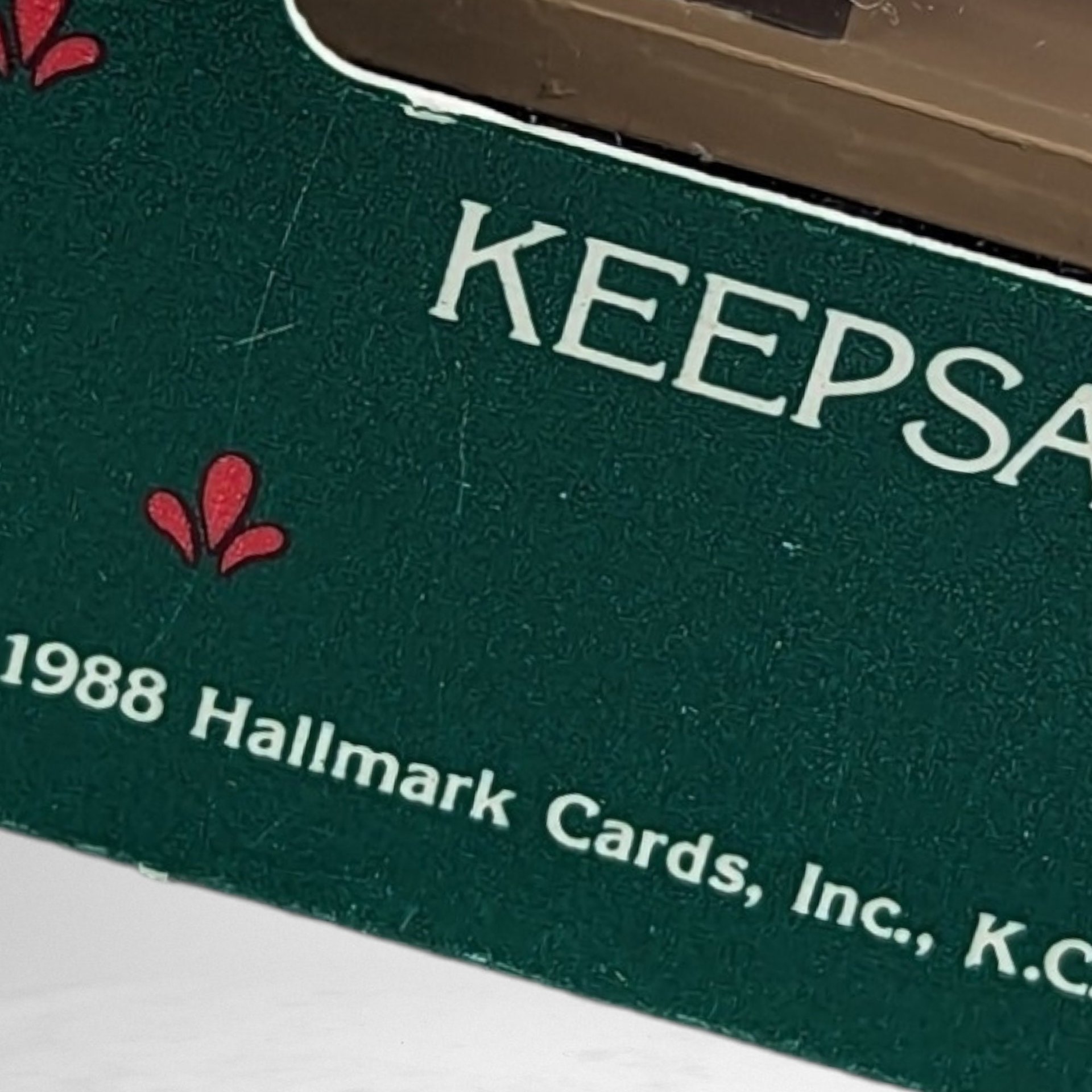 Vintage 1988 Hallmark Hall Bro's Card Shop Ornament - Timeless Holiday Memories