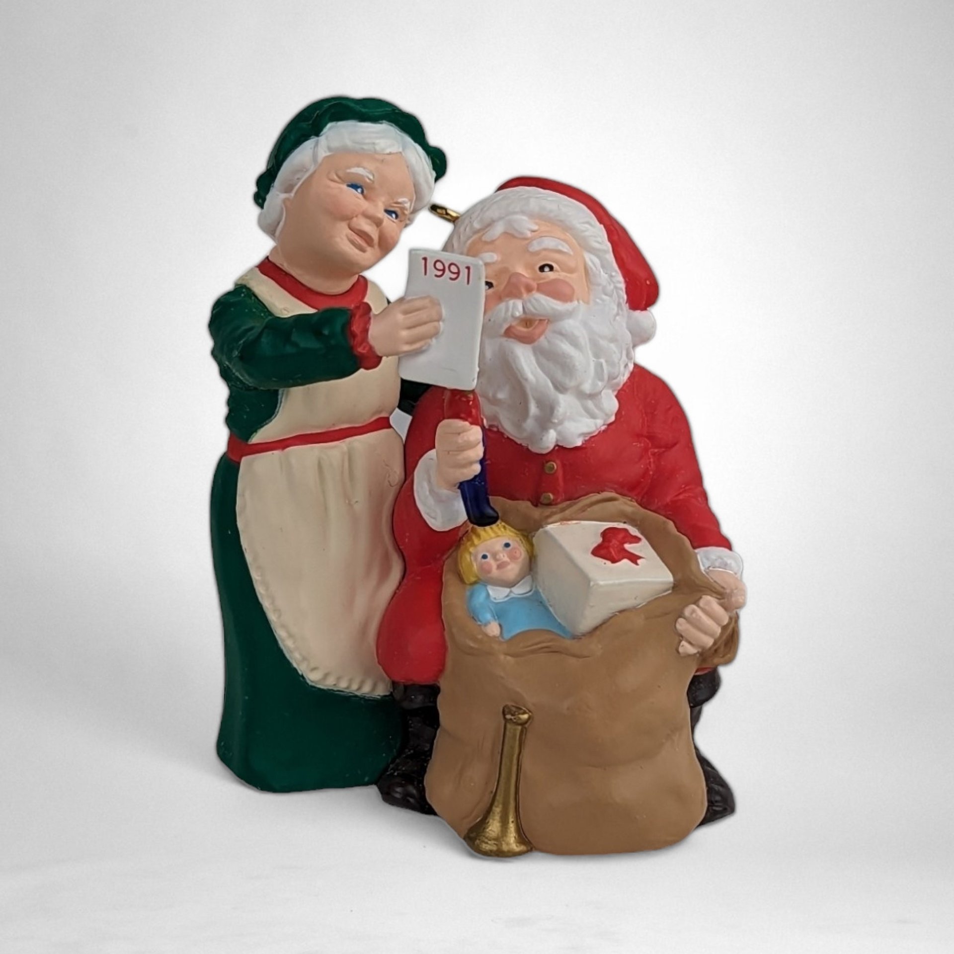 1991 Hallmark Keepsake Checking His List Ornament