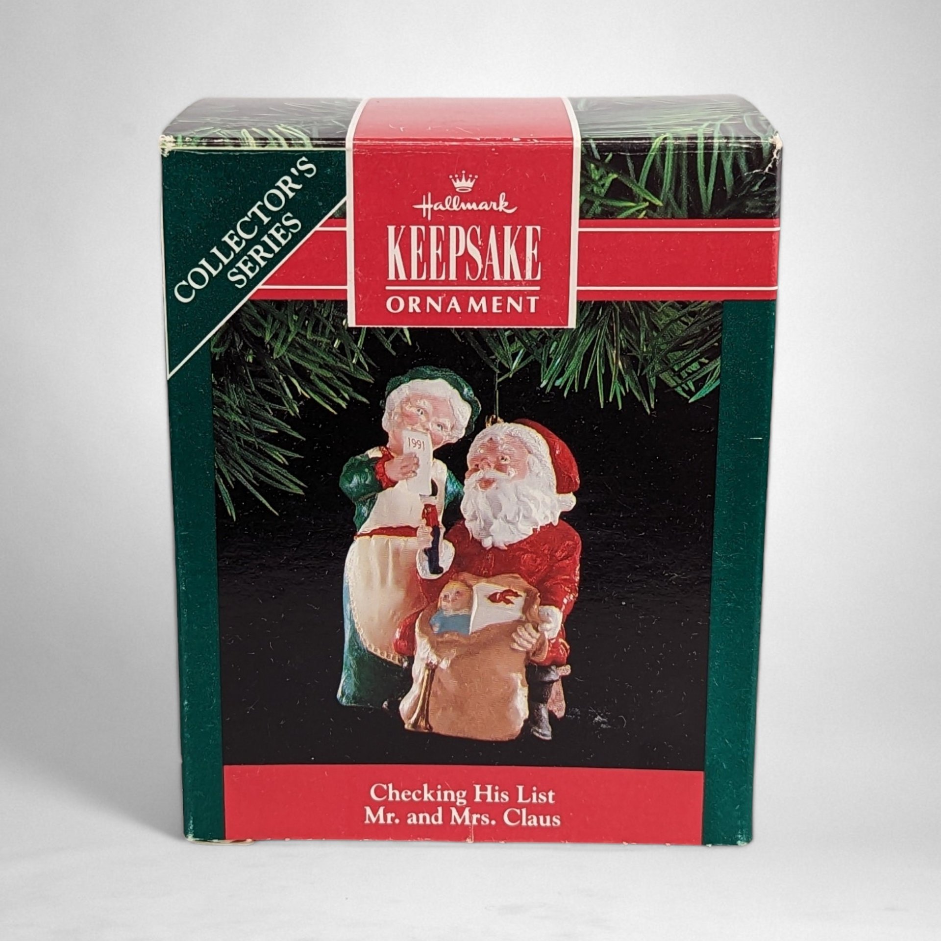 1991 Hallmark Keepsake Checking His List Ornament