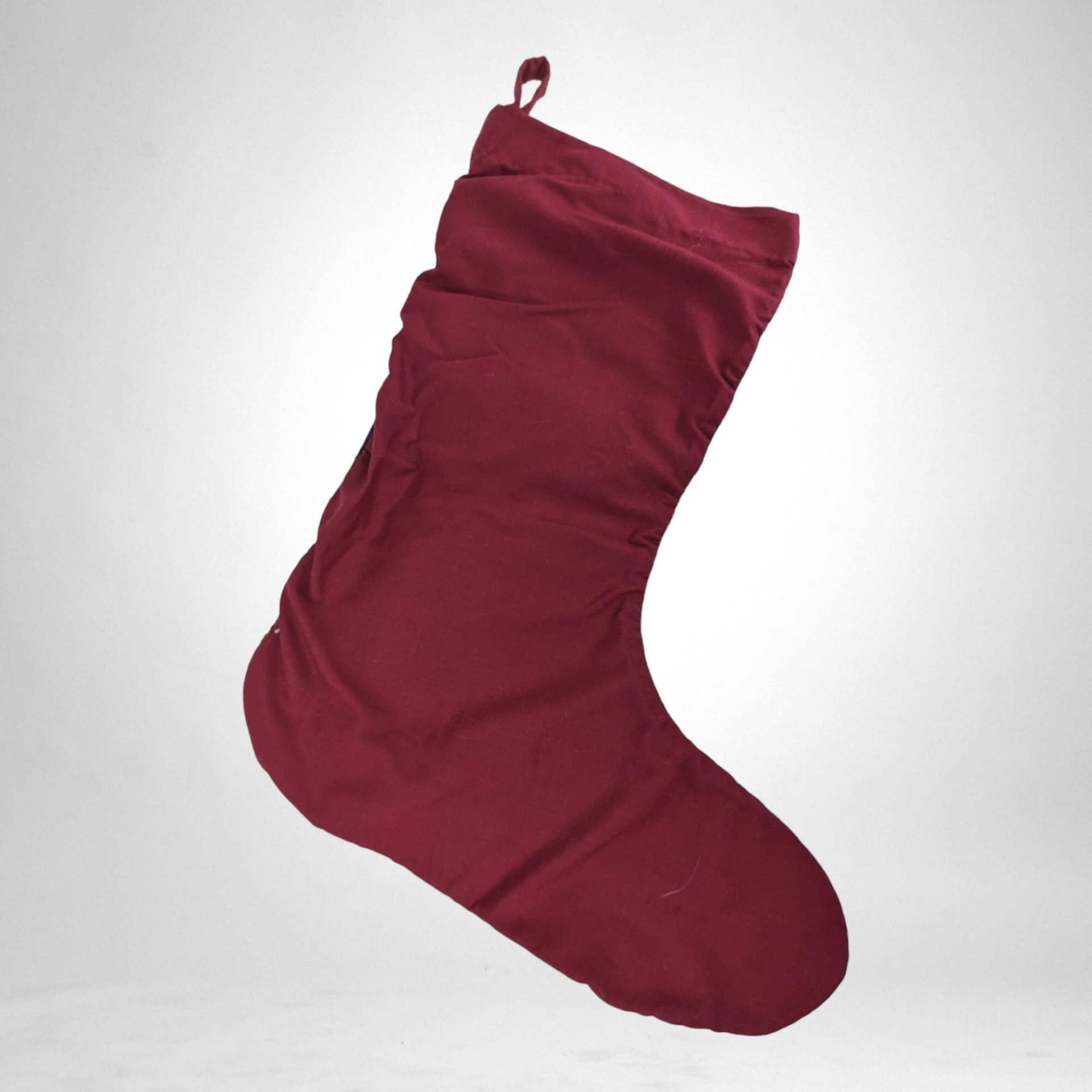 Elegant Vintage Christmas Stocking with Angel - Timeless Holiday Decor