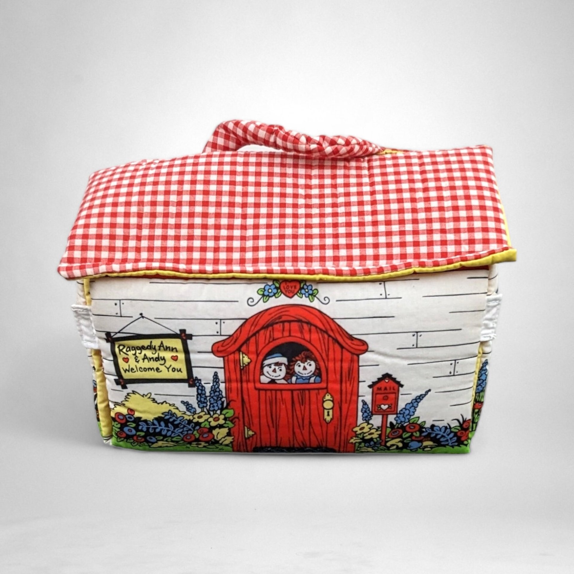 Vintage Raggedy Ann and Andy Soft Playset with Finger Puppets - Classic Toy Set