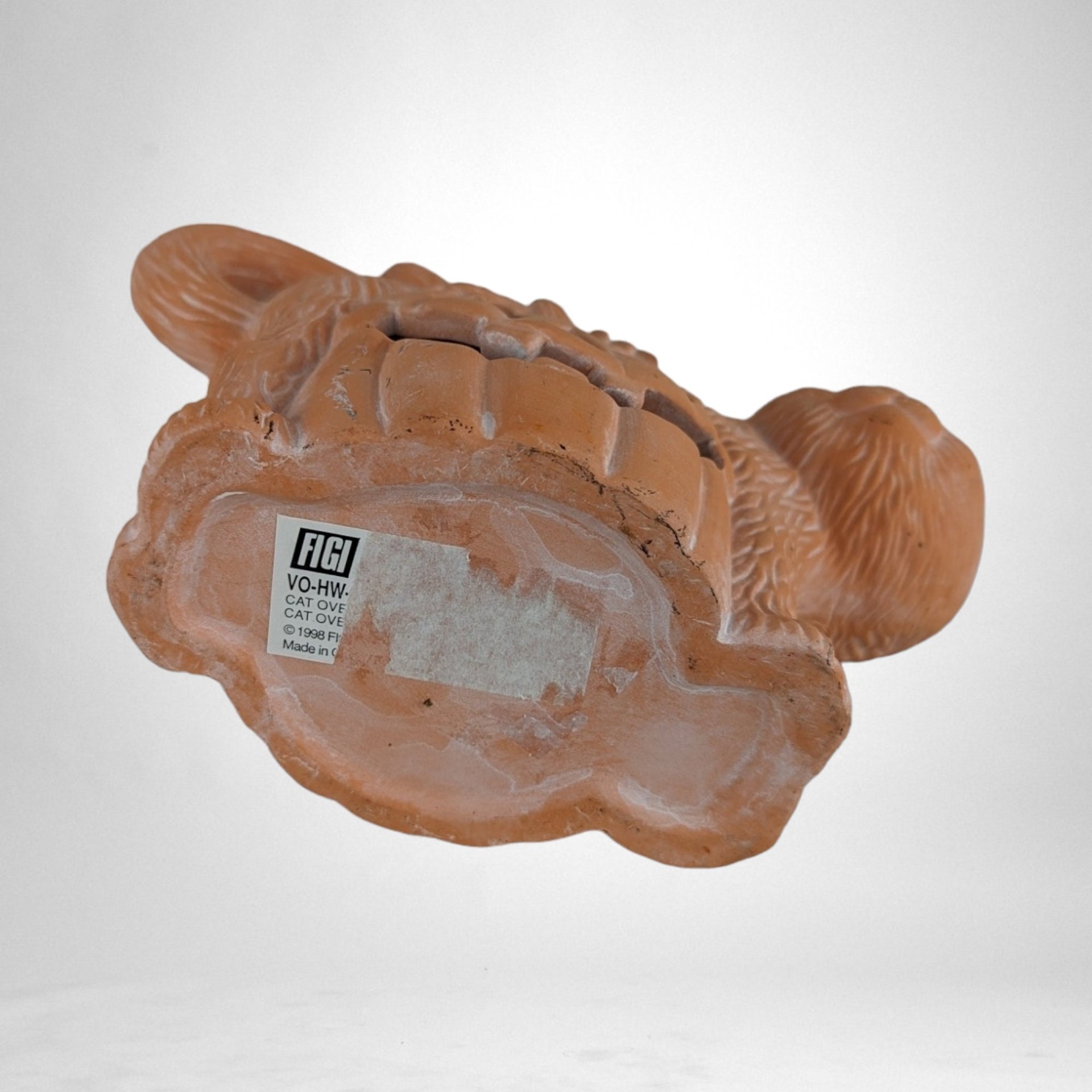 1998 Figi Terracotta Halloween Cat Tealight Holder