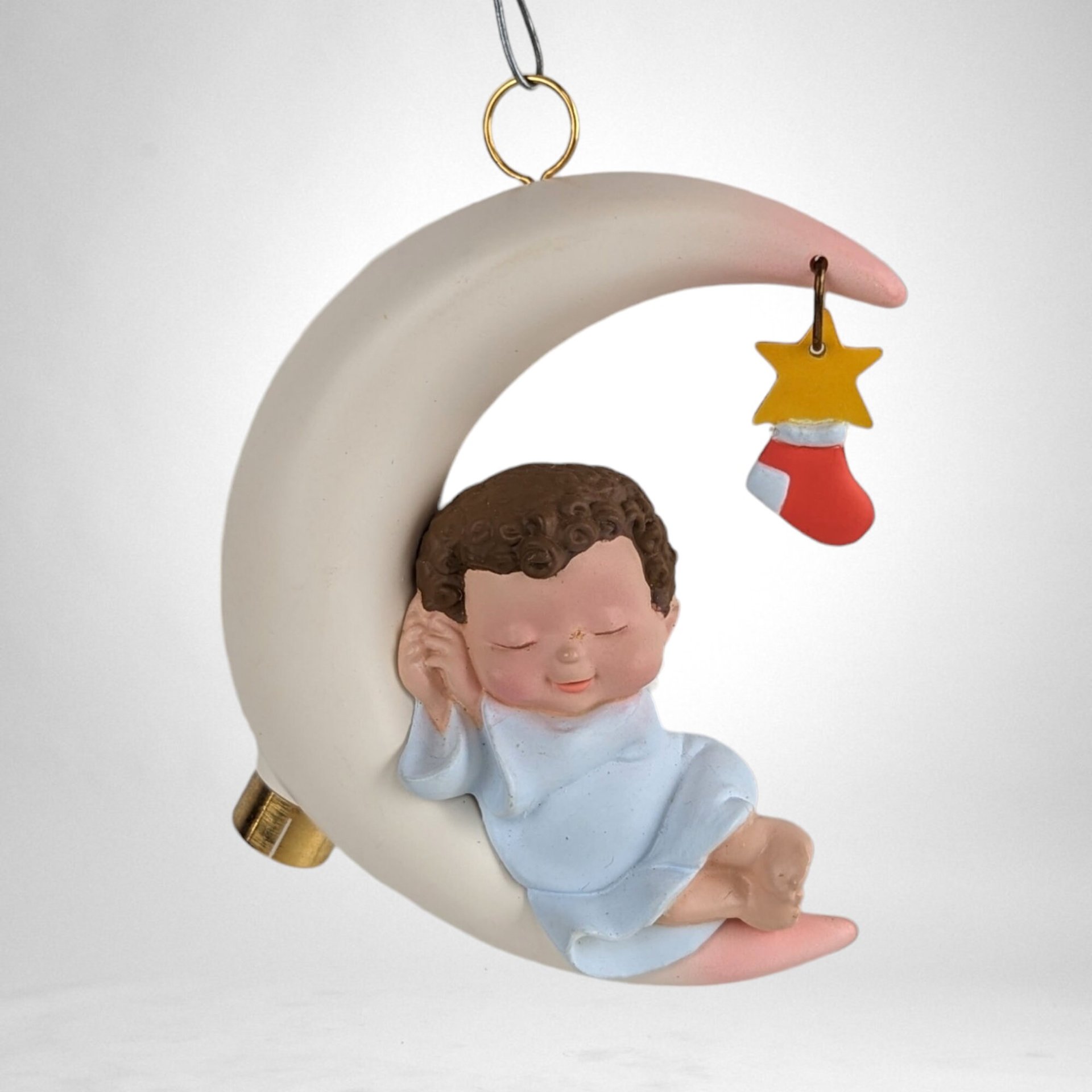 1998 Hallmark Moonlit Nap Lighted Ornament - A Tranquil Holiday Glow