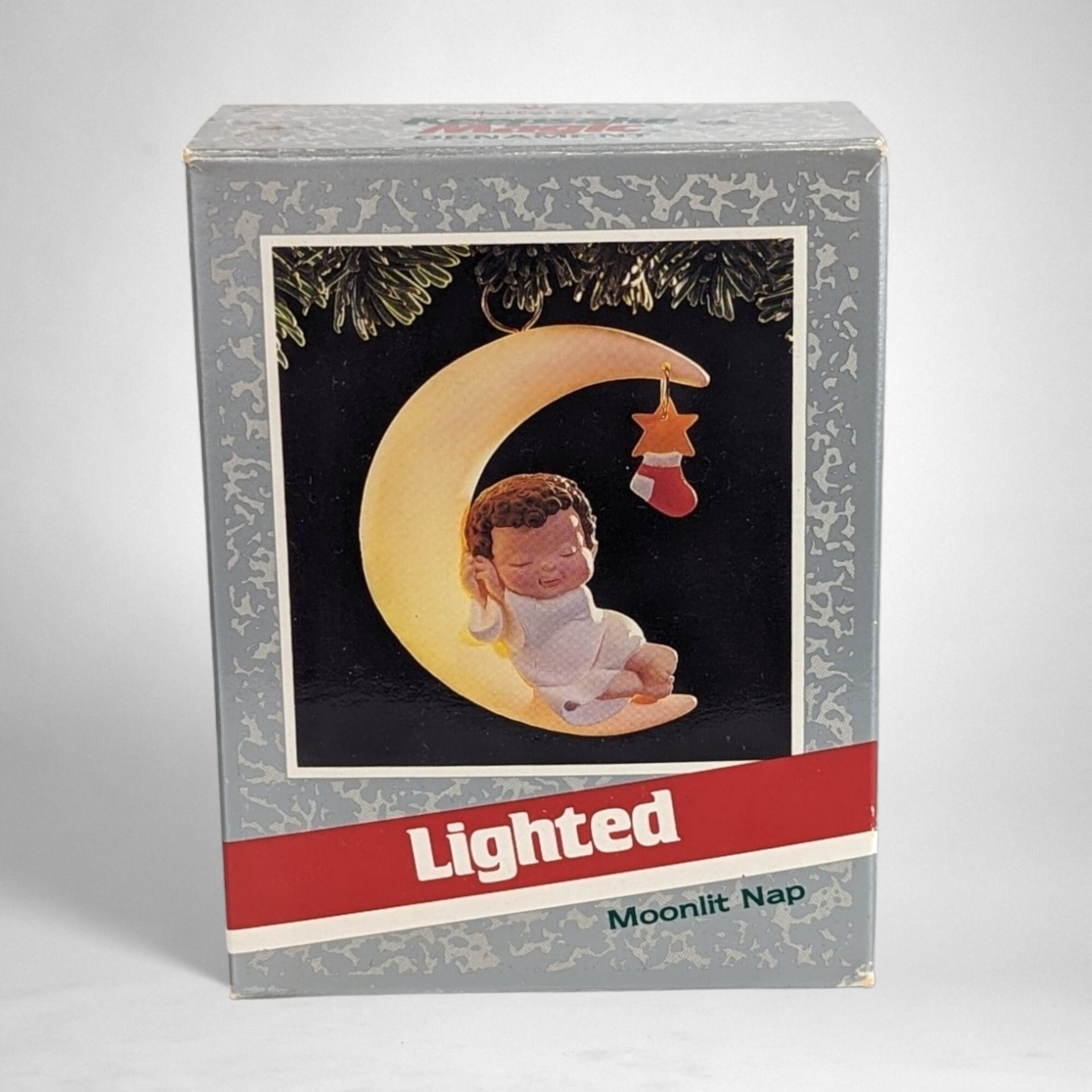 1998 Hallmark Moonlit Nap Lighted Ornament - A Tranquil Holiday Glow