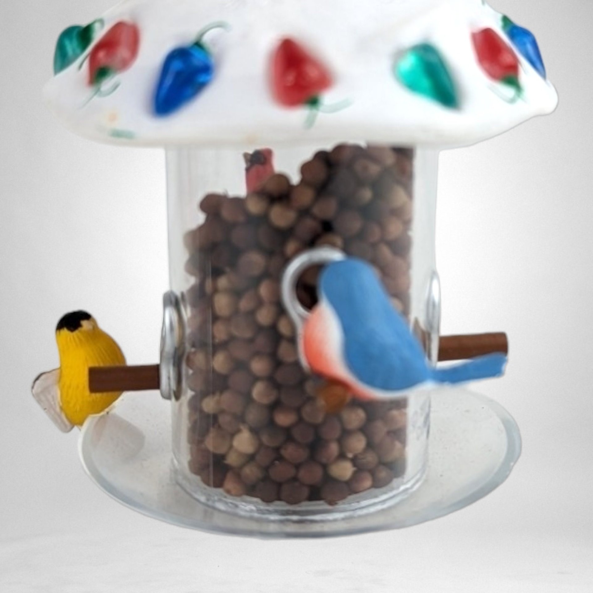 1988 Hallmark Festive Feeder Light Up Ornament - A Vintage Holiday Glow