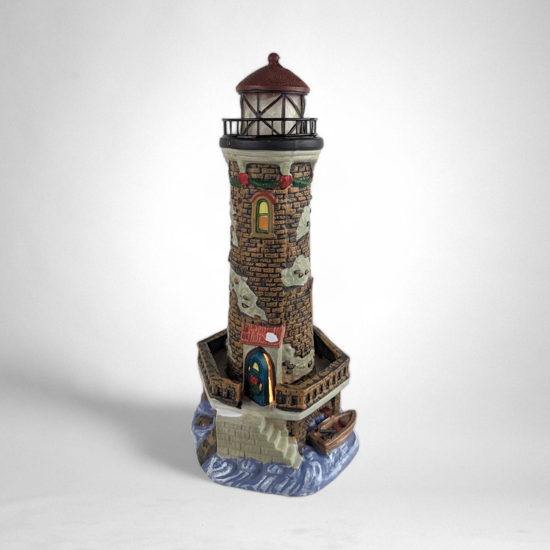 1993 Santa's Workbench Stoney Brook Lighthouse: Timeless Holiday Illumination