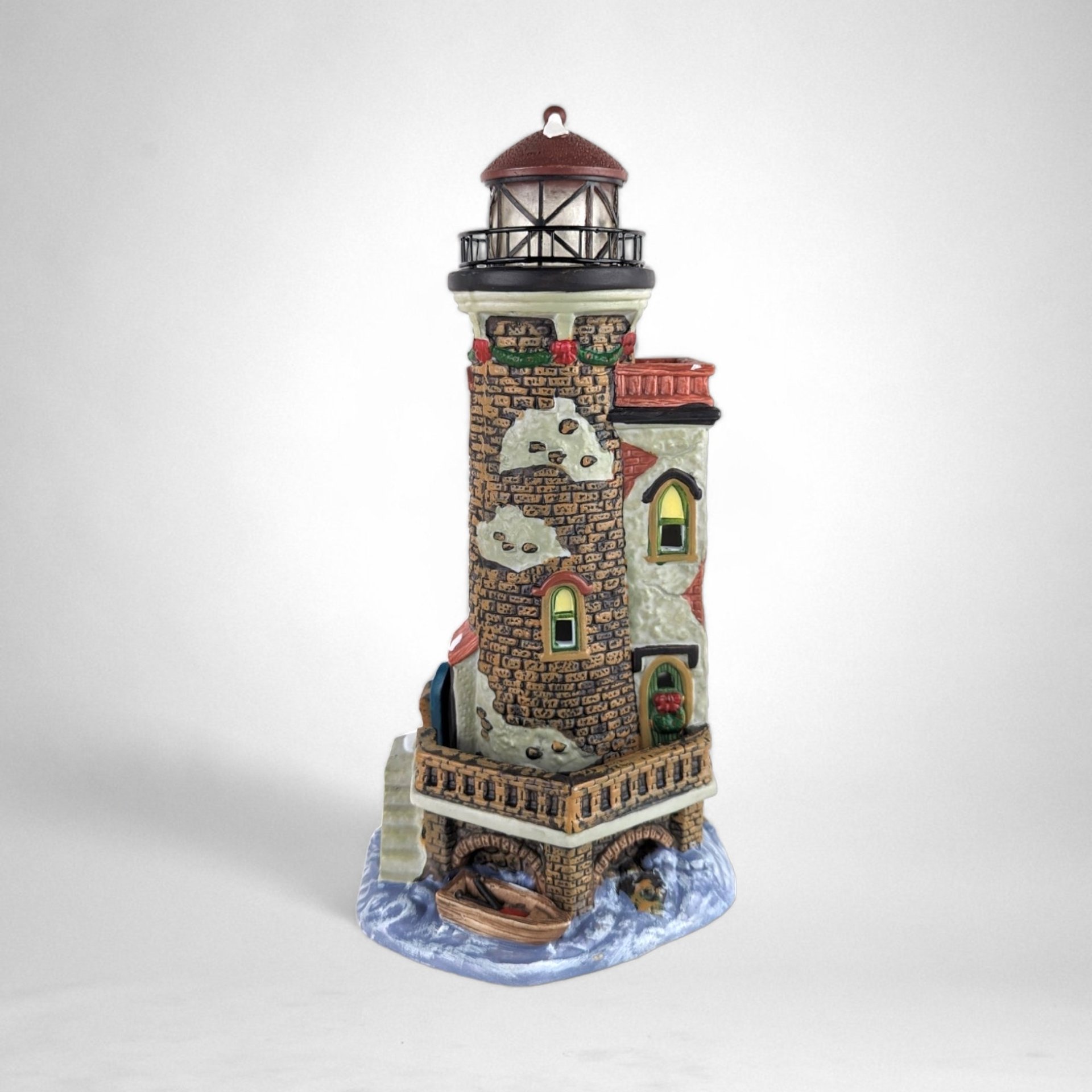 1993 Santa's Workbench Stoney Brook Lighthouse: Timeless Holiday Illumination