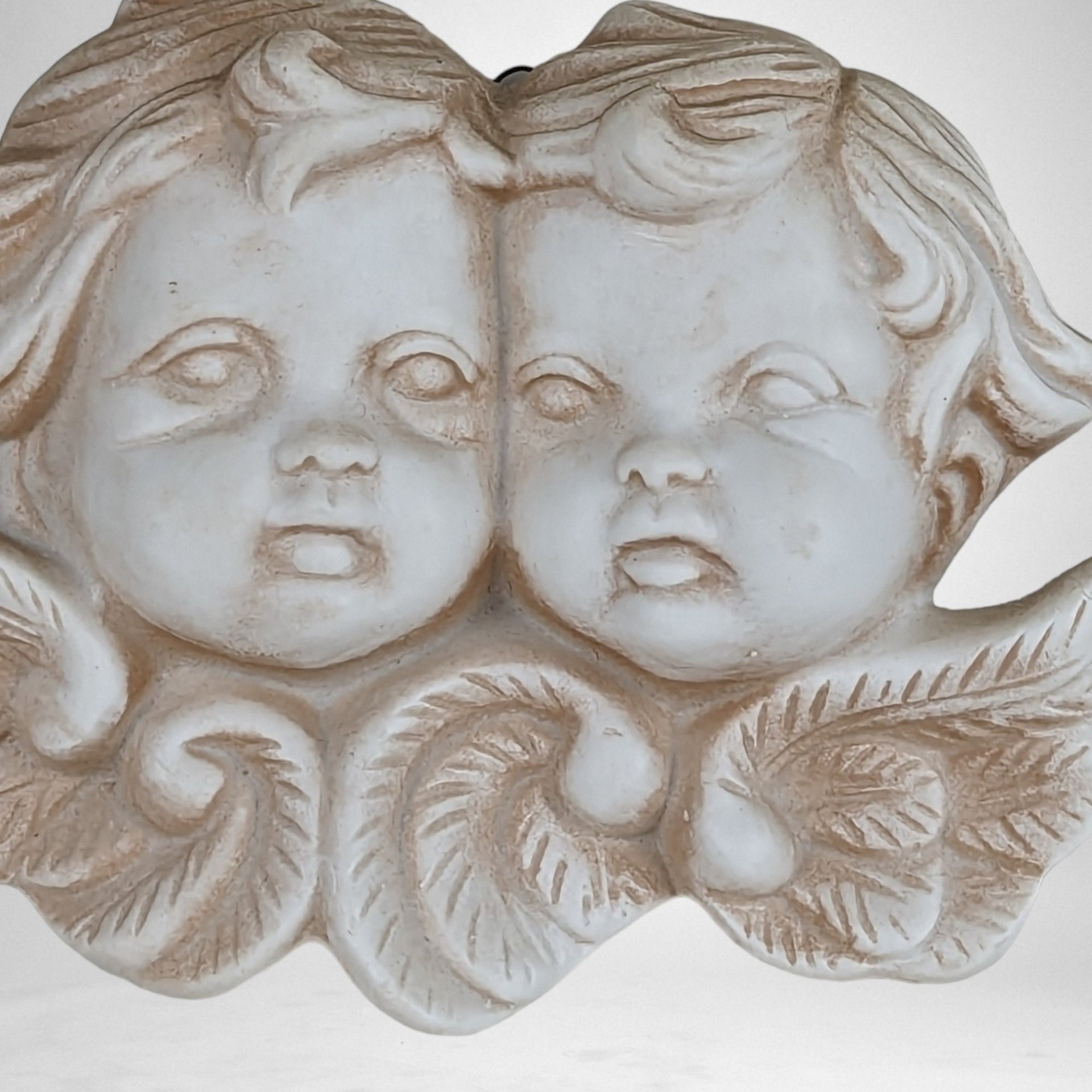 Vintage Ceramic Cherub Small Wall Hanging