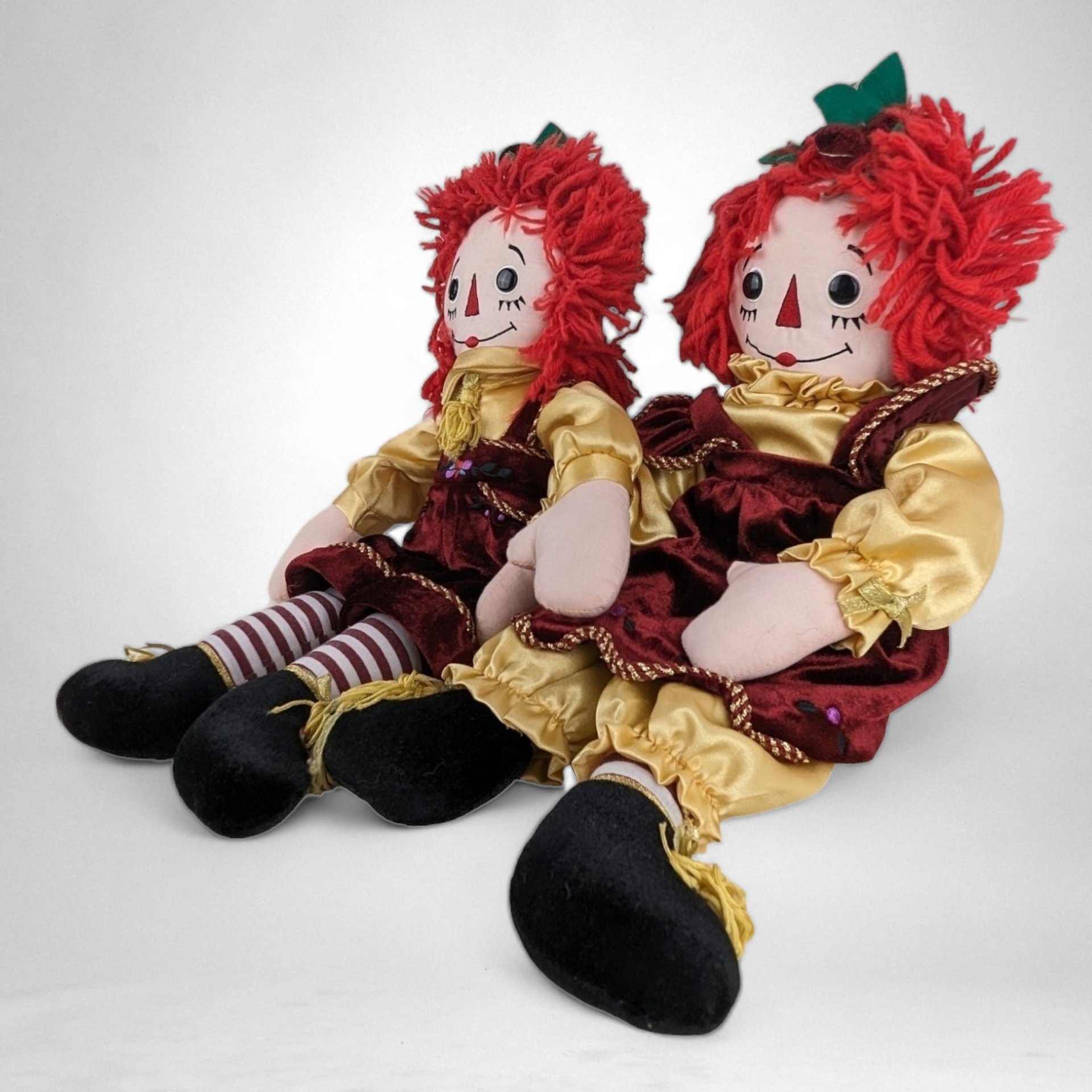 Vintage Applause 18" Raggedy Ann and Andy Doll Pair - Classic Collectibles