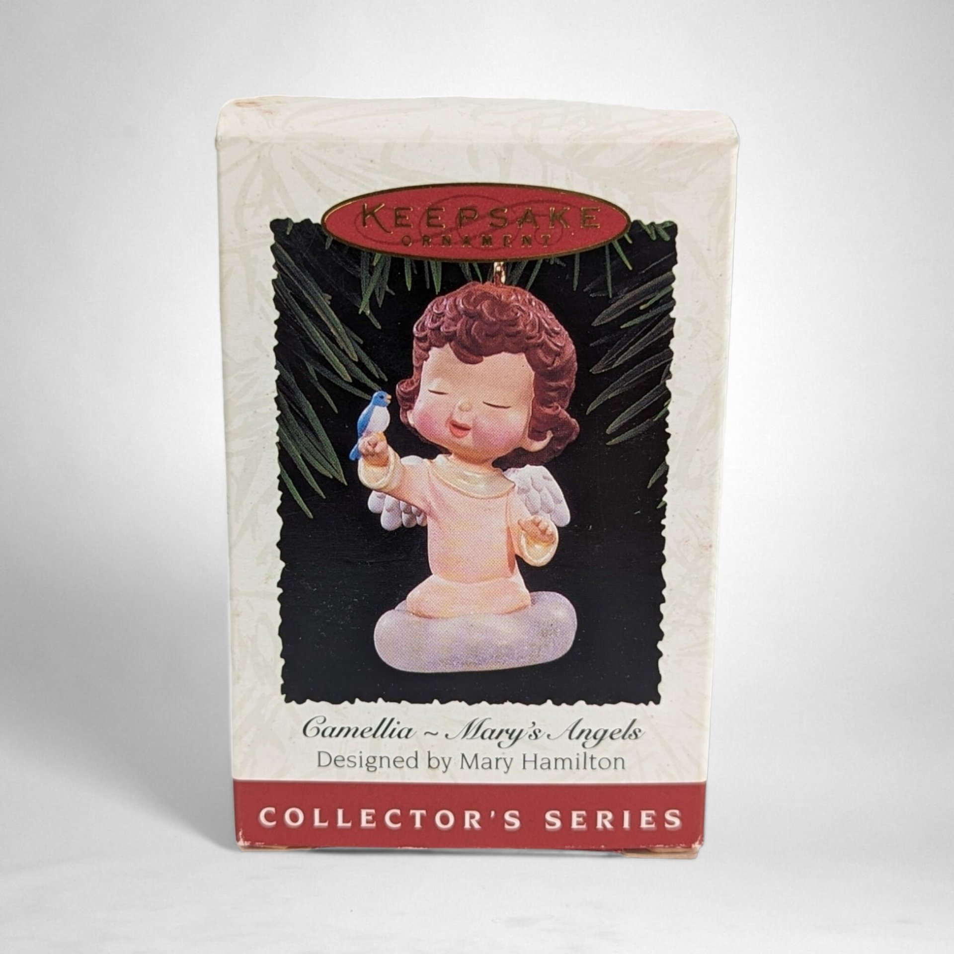 1995 Hallmark Mary's Angels Camellia Ornament - Vintage Collectible Holiday Decor