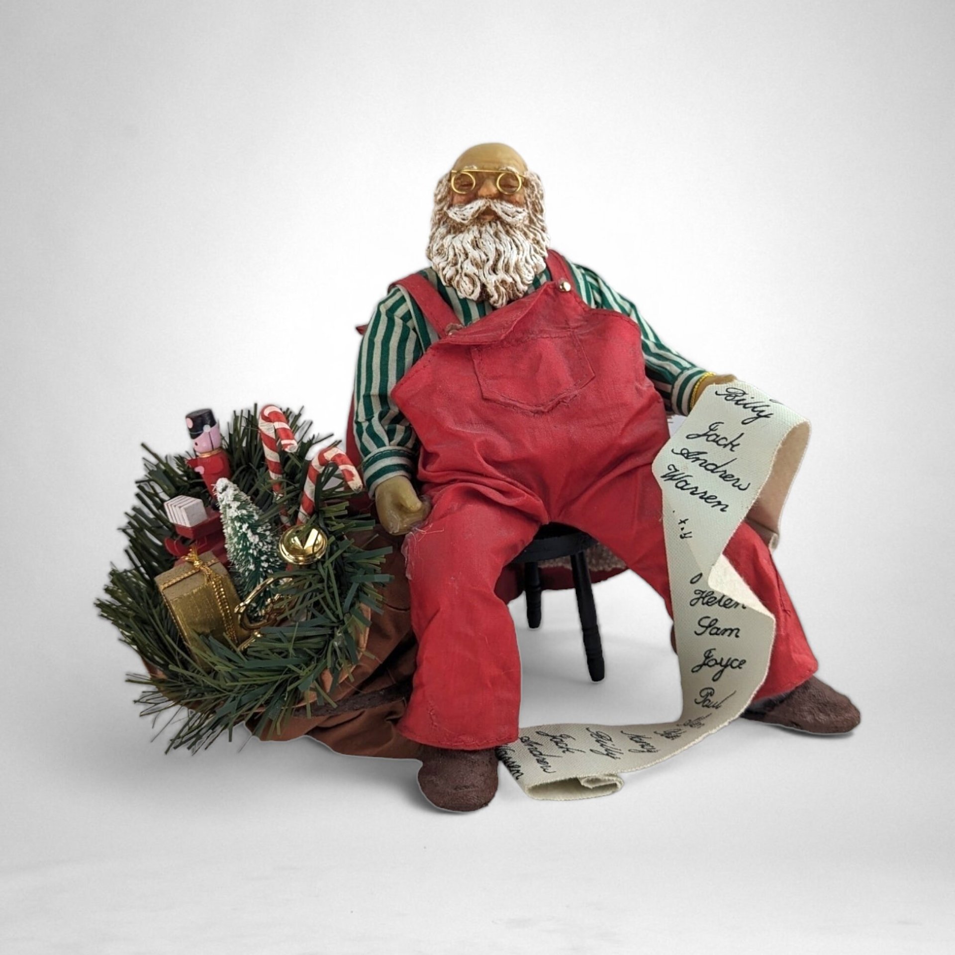 Vintage Clothique Possible Dreams Santa Claus with List - Classic Holiday Figure