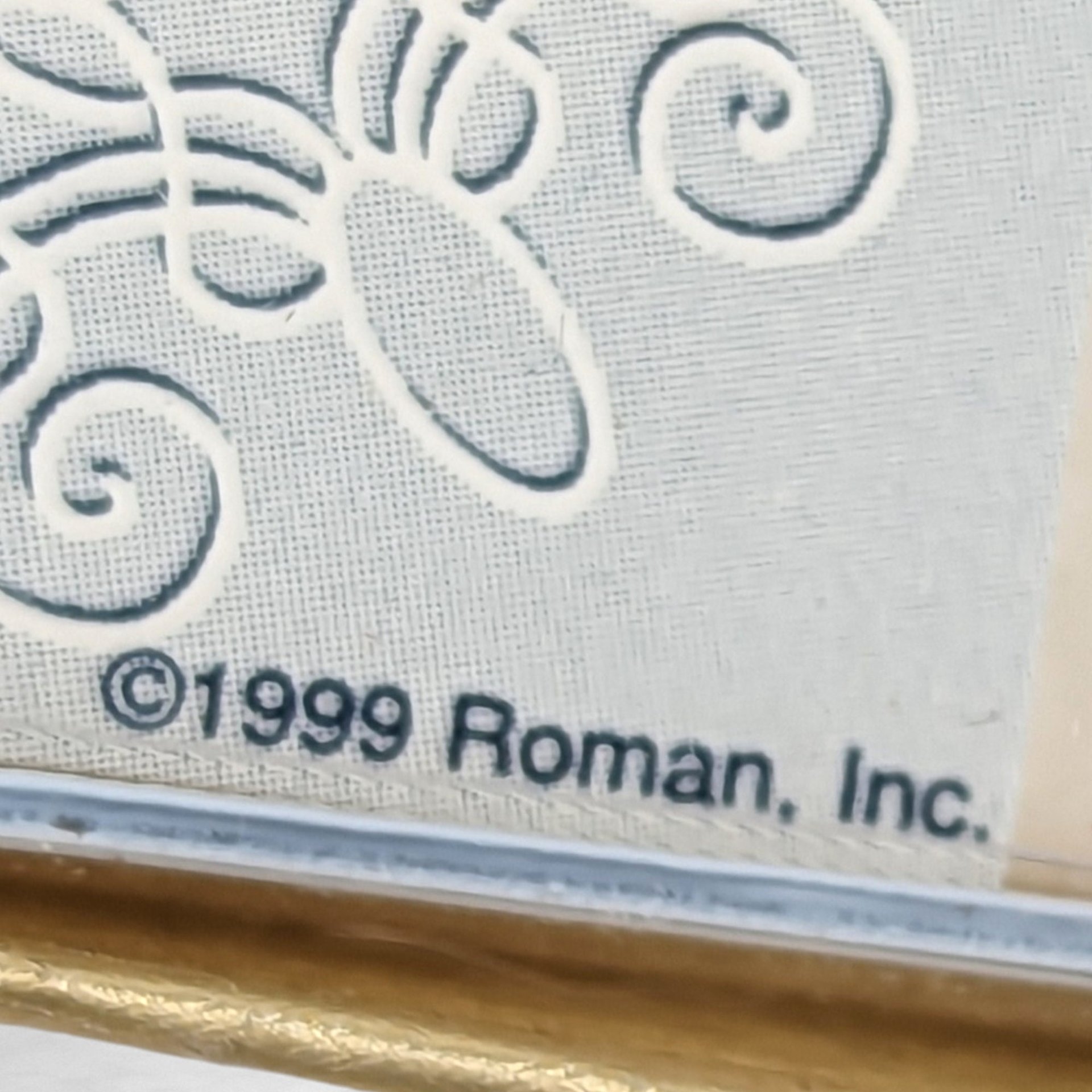 Heavenly Sentiments: 1999 Roman Guardian Angel Ornament with Prayer