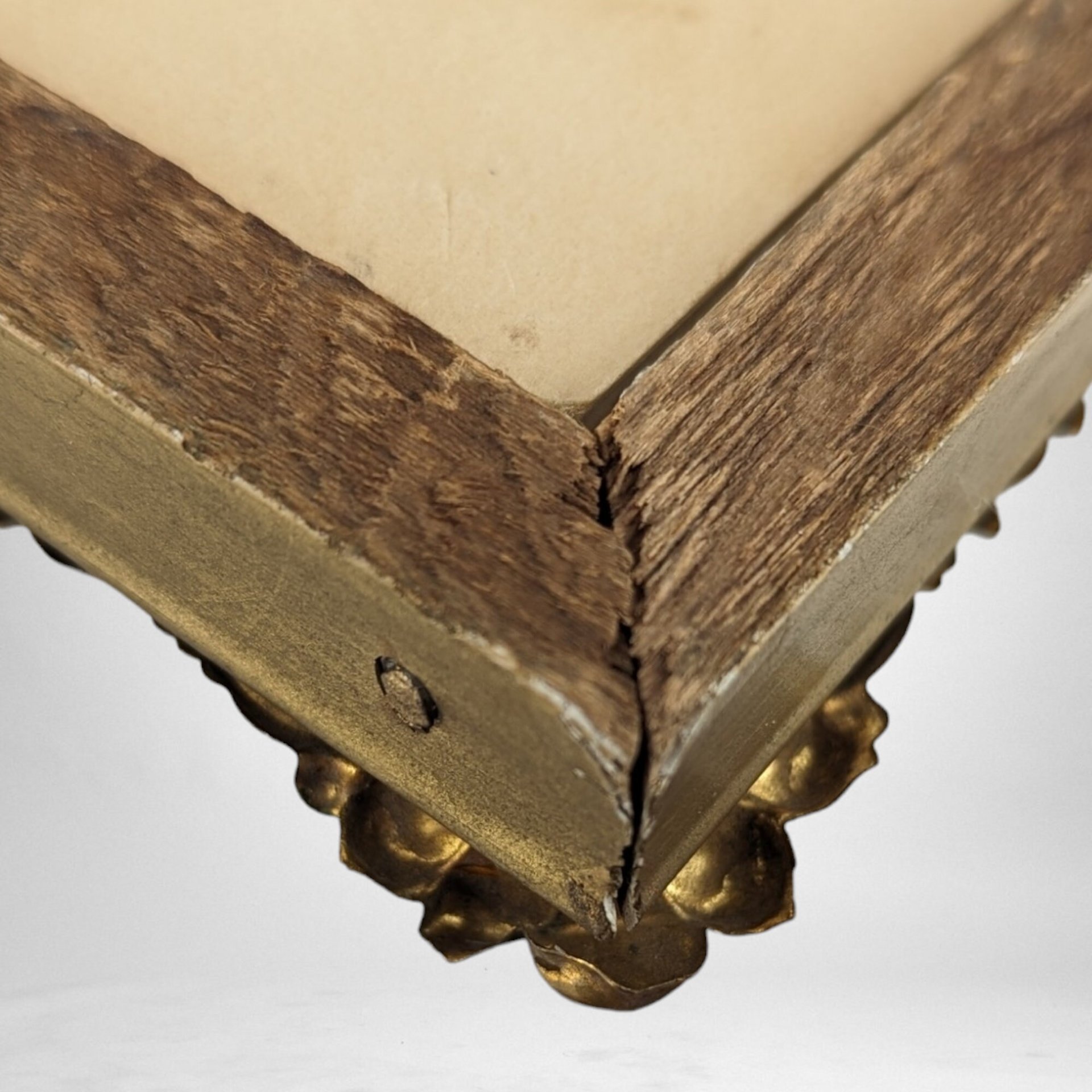 Vintage Madonna of the Grapes 8 x 6" Foil Print in Frame