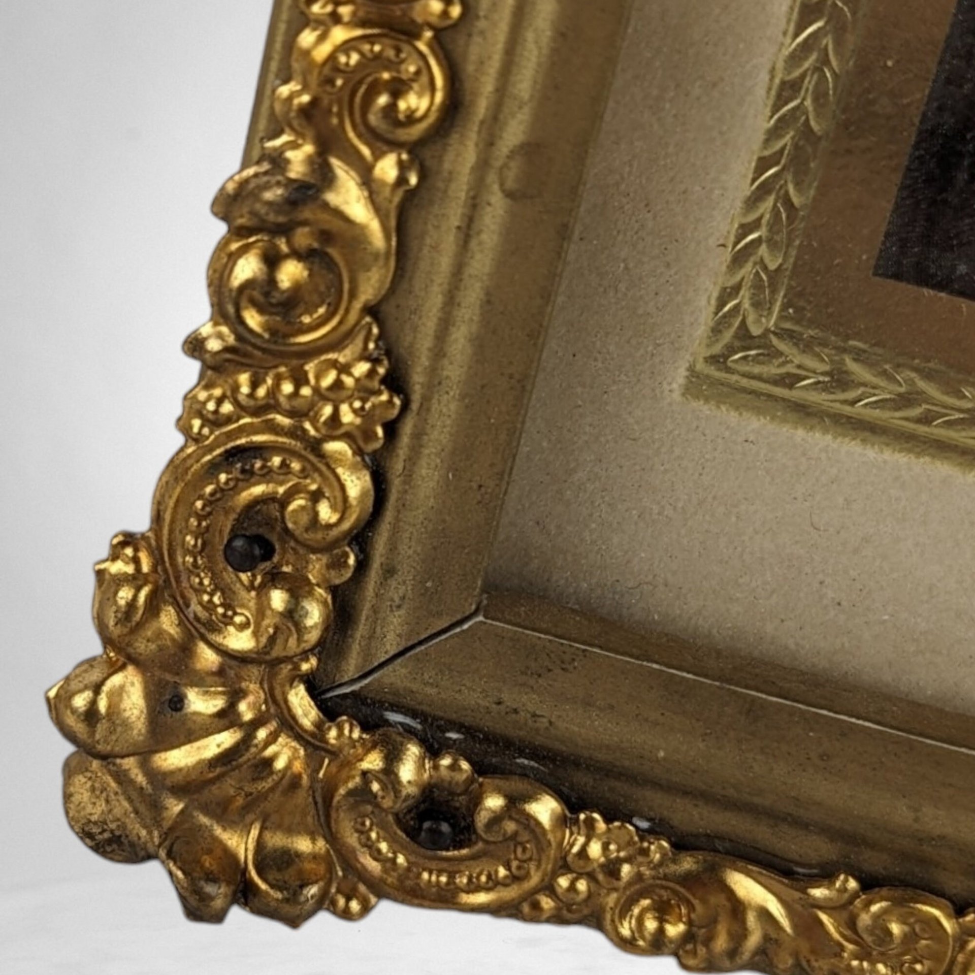 Vintage Madonna of the Grapes 8 x 6" Foil Print in Frame