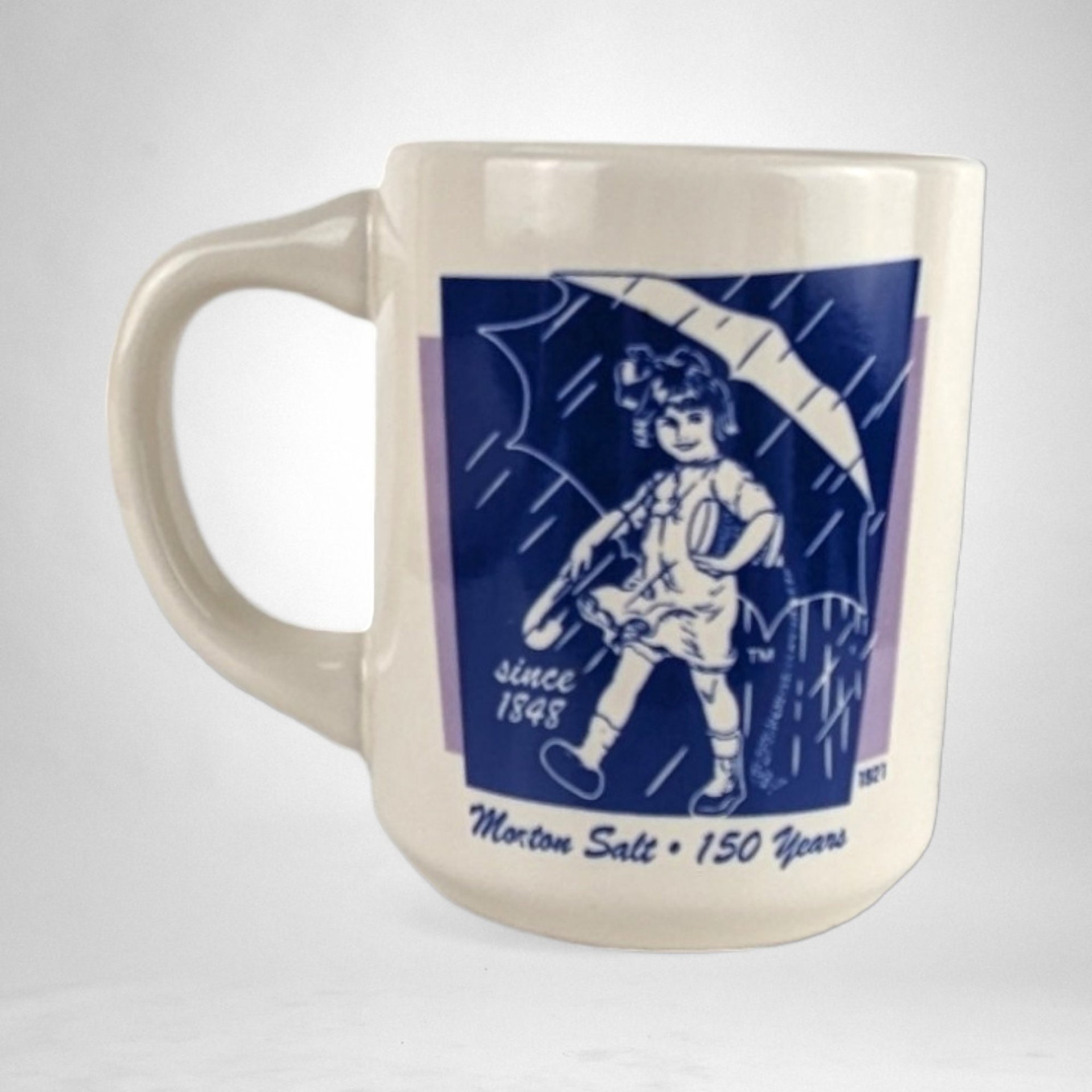 Vintage Morton Salt 1921 Advertisement Mug