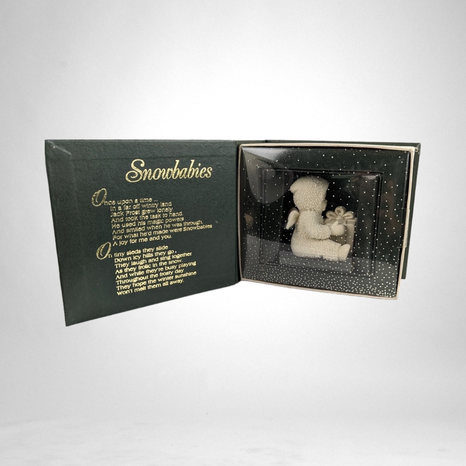 1993 Dept. 56 Snowbabies 'Can I Open It Now' Figurine: Charming Christmas Collectible