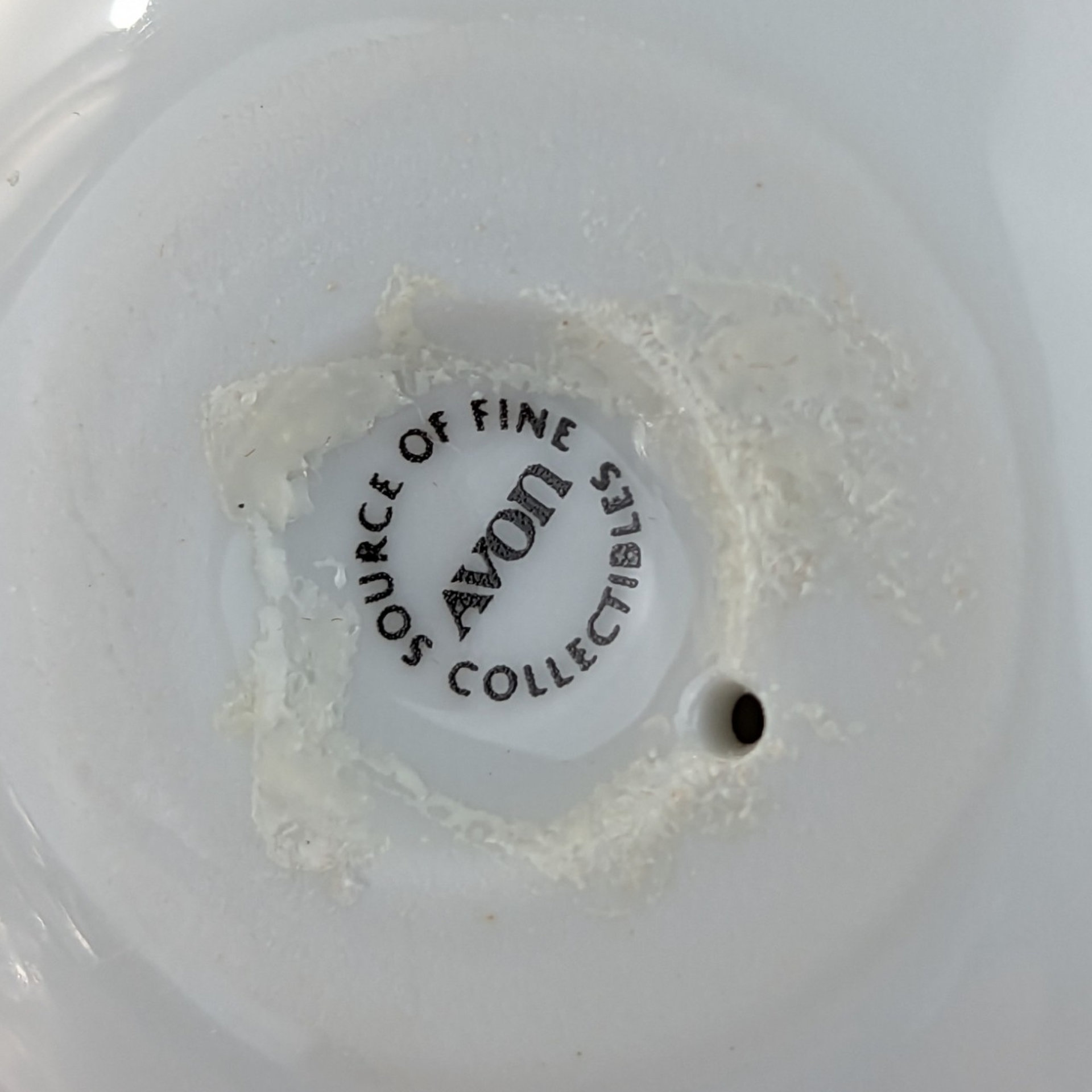 Vintage Avon Winter Sparkles Porcelain Egg