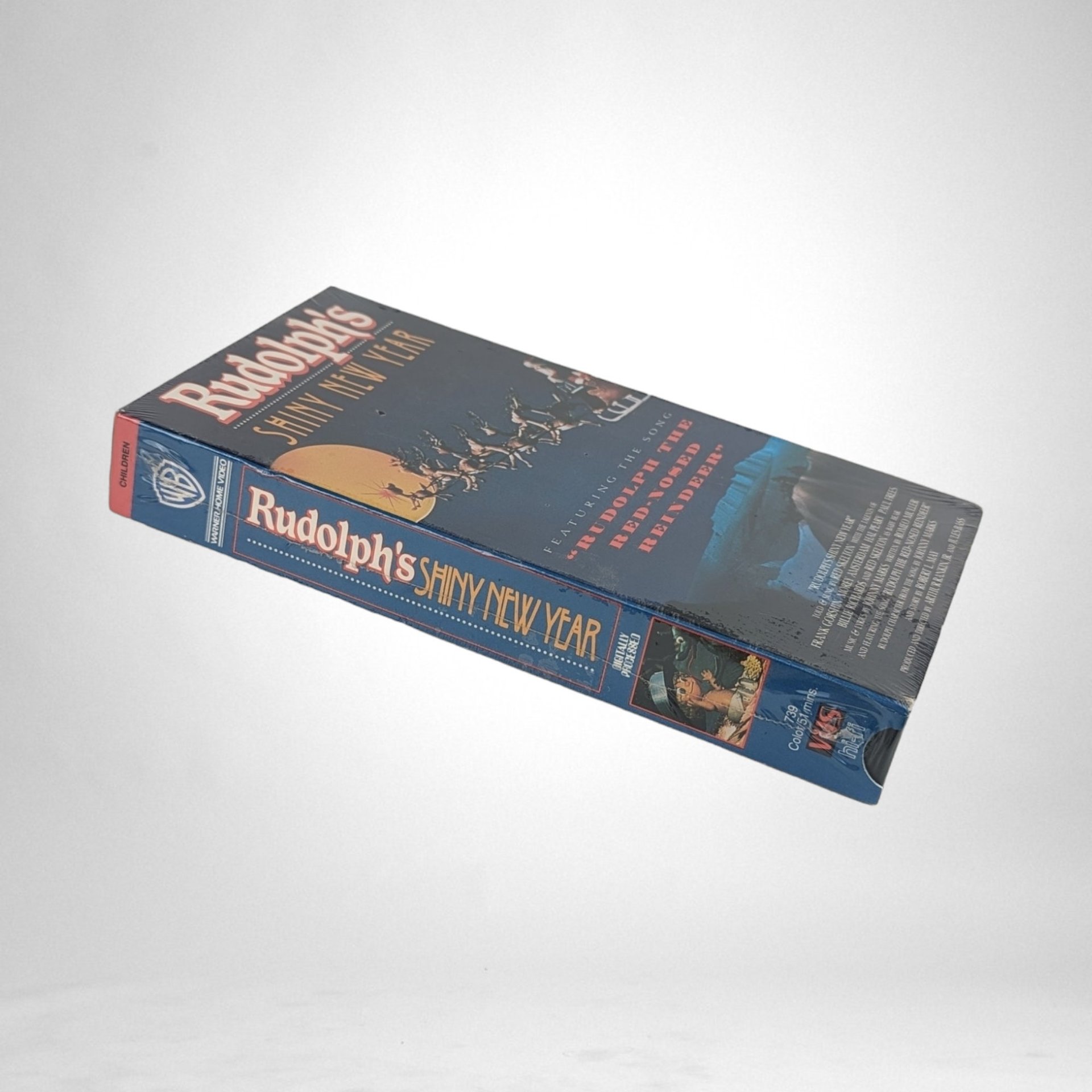 Vintage Sealed Rudolph's Shiny New Year VHS: Timeless Holiday Classic