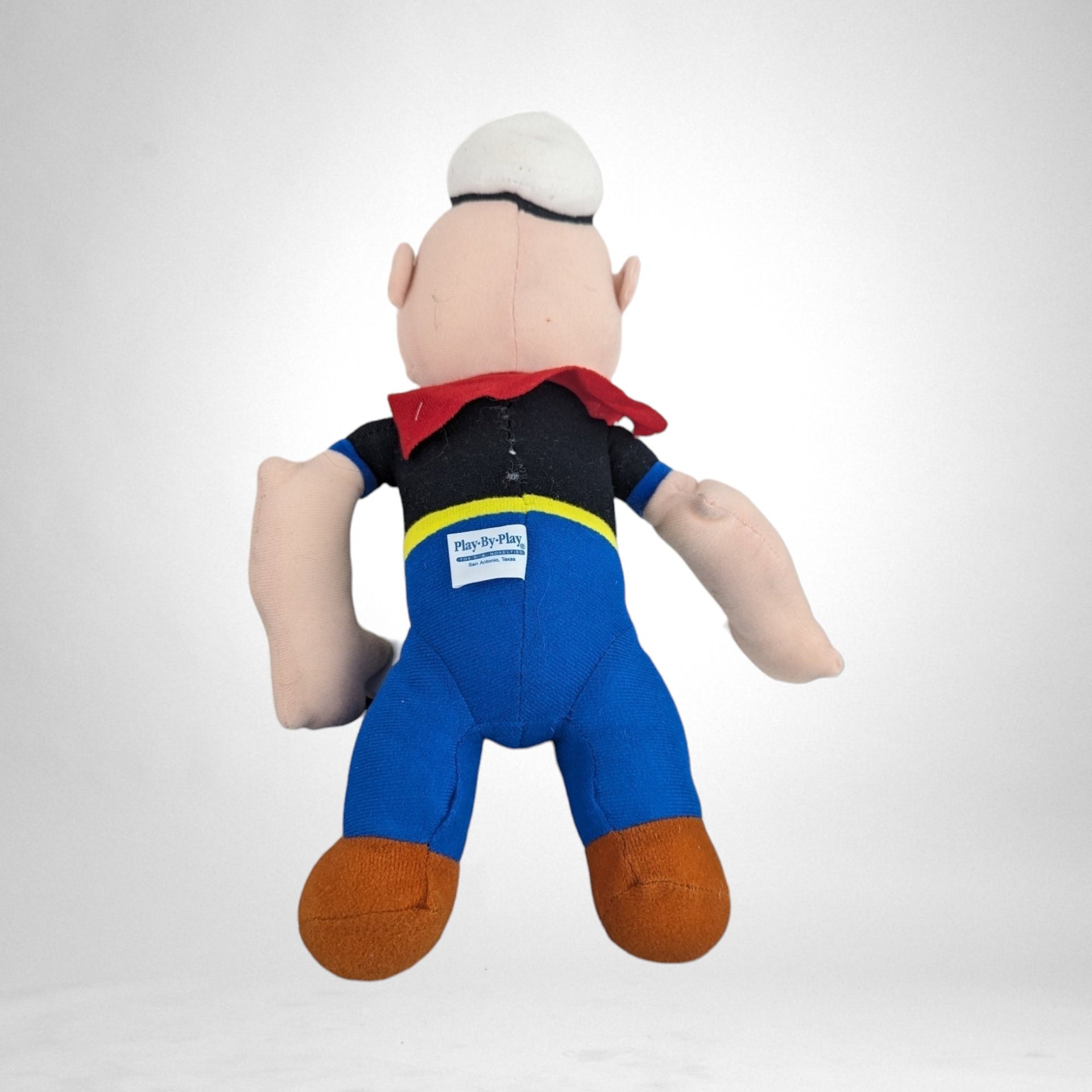 Vintage Popeye Plush Doll - Nostalgic Collectible, Missing 2 Felt Buttons