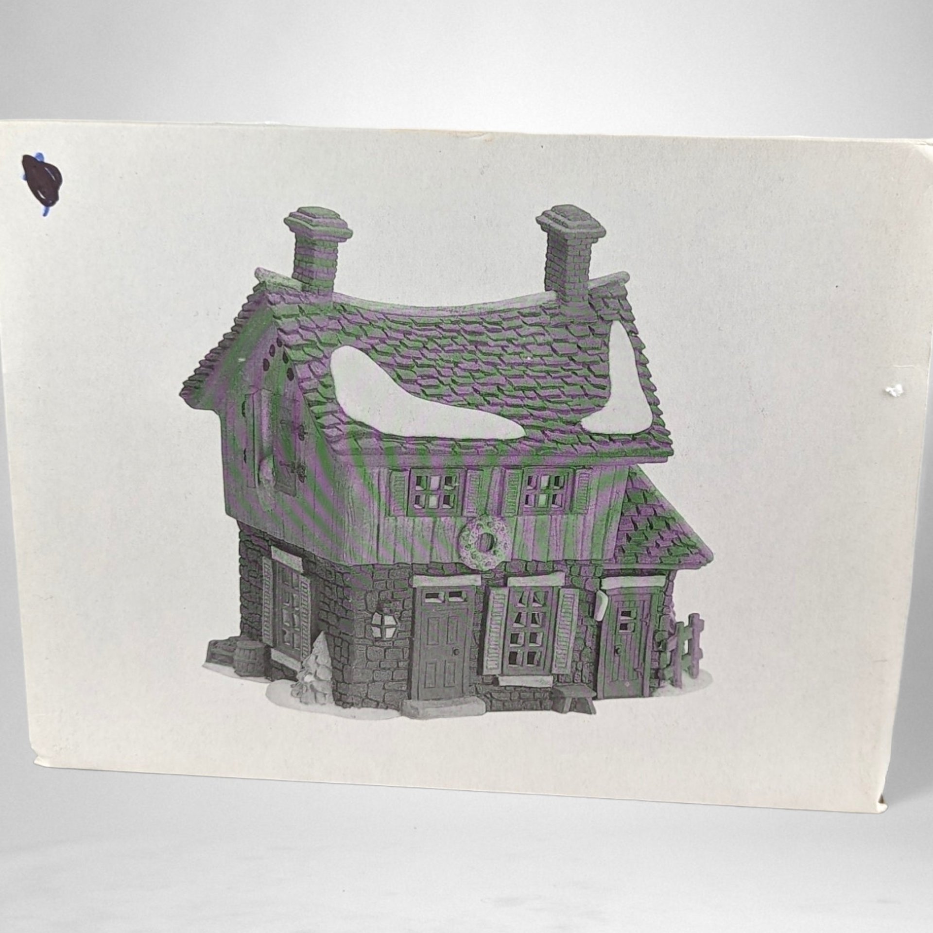 1990 Dept. 56 Ichabod Crane's Cottage, Sleepy Hollow - Vintage Christmas Village Collectible